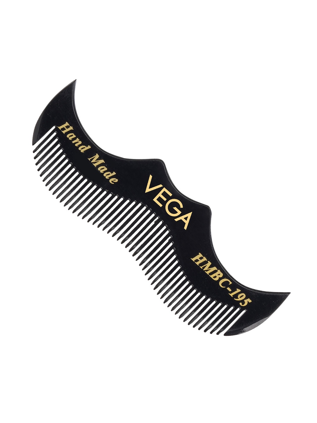 

VEGA Pocket Size Moustache & Beard Comb - HMBC-195, Black
