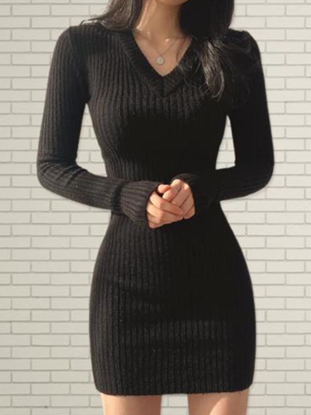 

LULU & SKY Striped Dress, Black