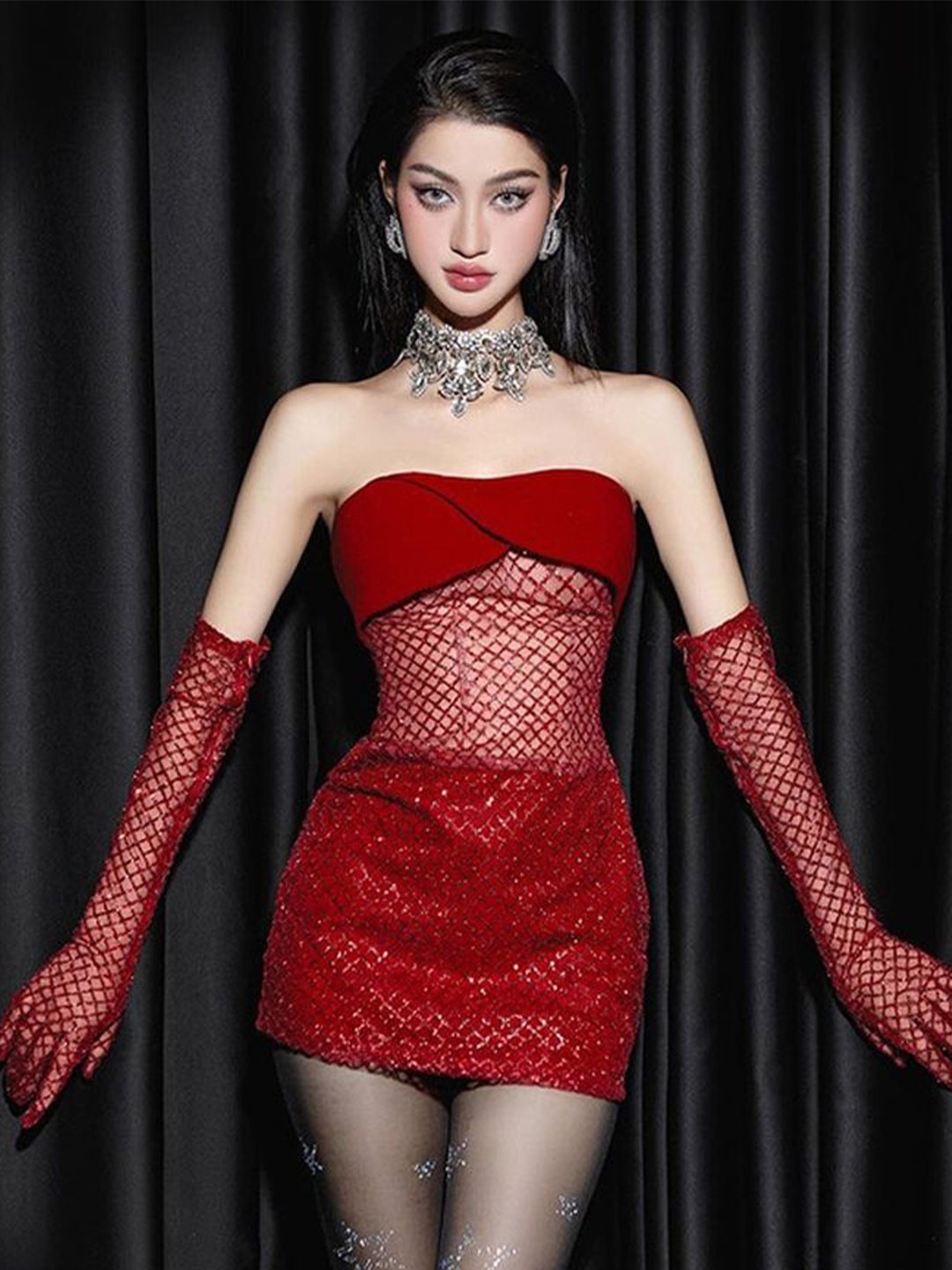 

LULU & SKY Bodycon Dress, Red