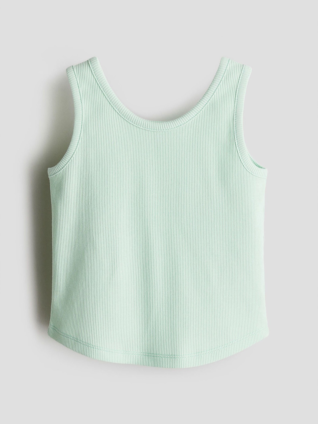 

H&M Ribbed Jersey Vest Top, Green