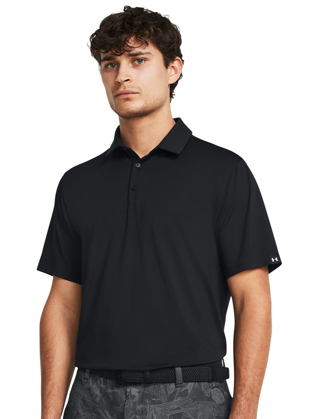 

UNDER ARMOUR Playoff 3.0 Fitted Polo T-Shirt, Black