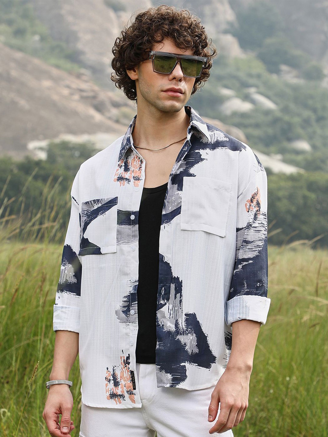 

Campus Sutra Men Comfort Opaque Printed Casual Shirt, Multi