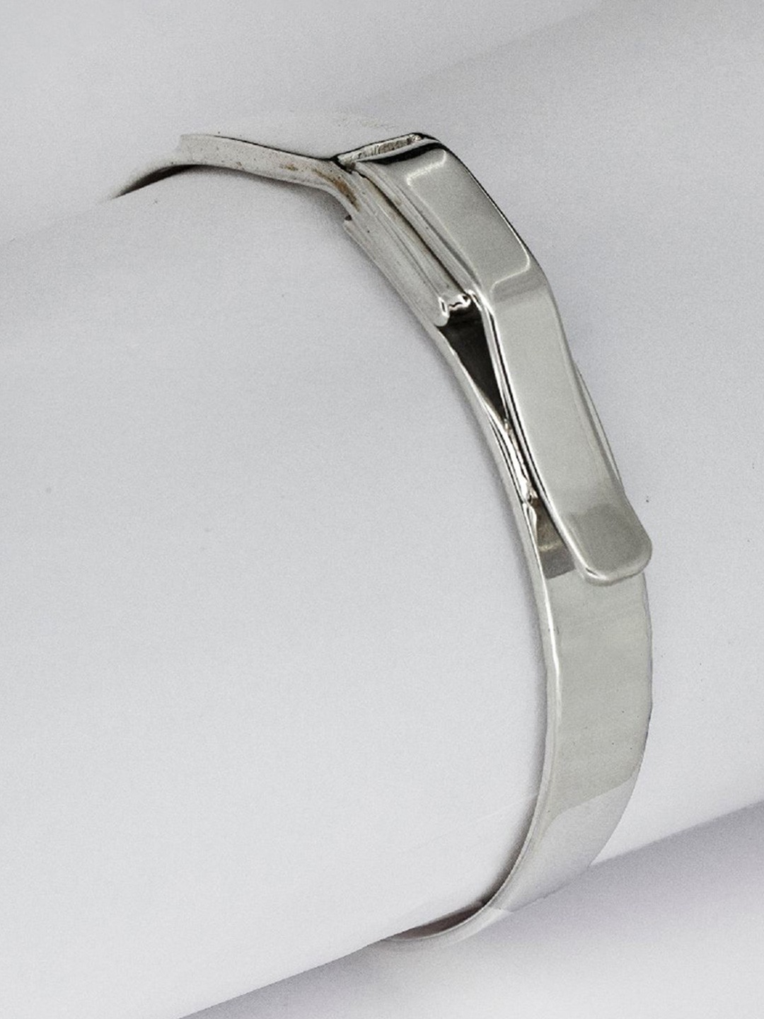 

De Flossy Silver Men Sterling Silver Kada Bracelet