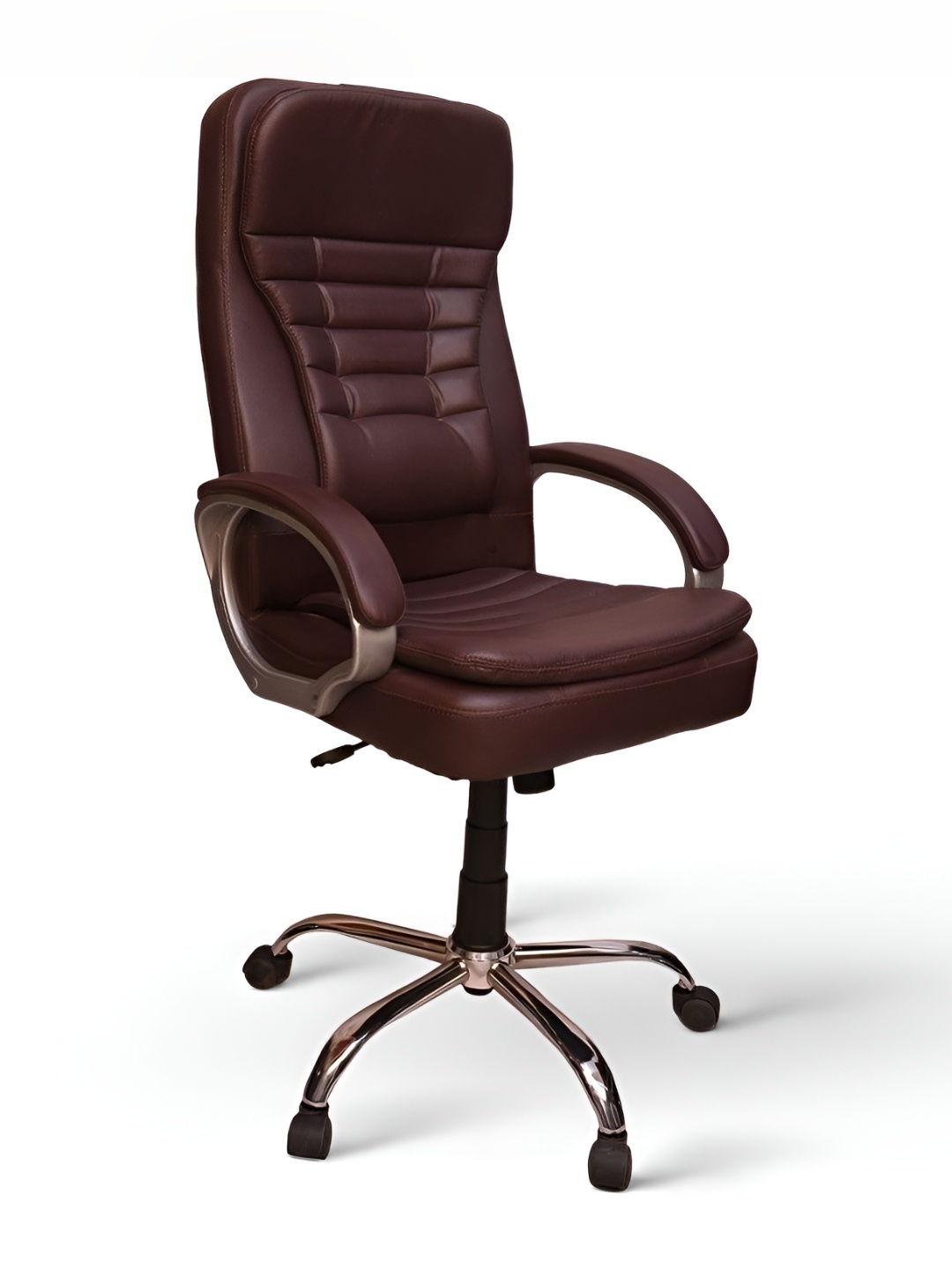 

CELLBELL Brown Renato C56 High Back Boss Chair Leatherette Office Adjustable Study Chair