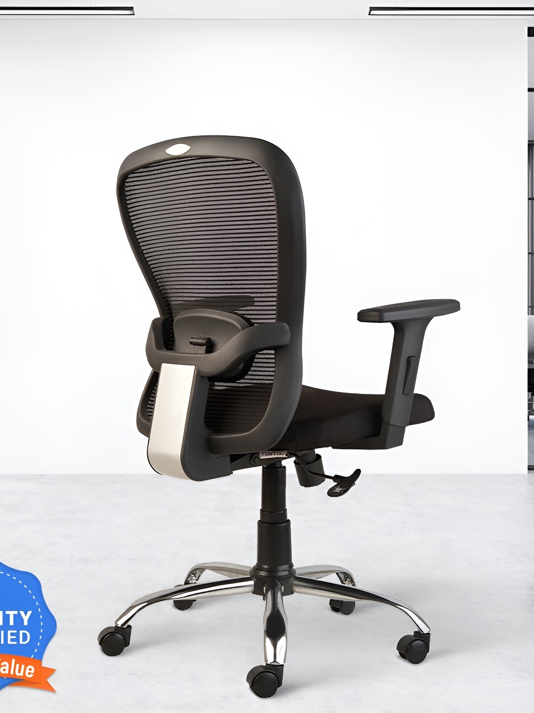 

CELLBELL Black Mesh Adjustable Study Chair