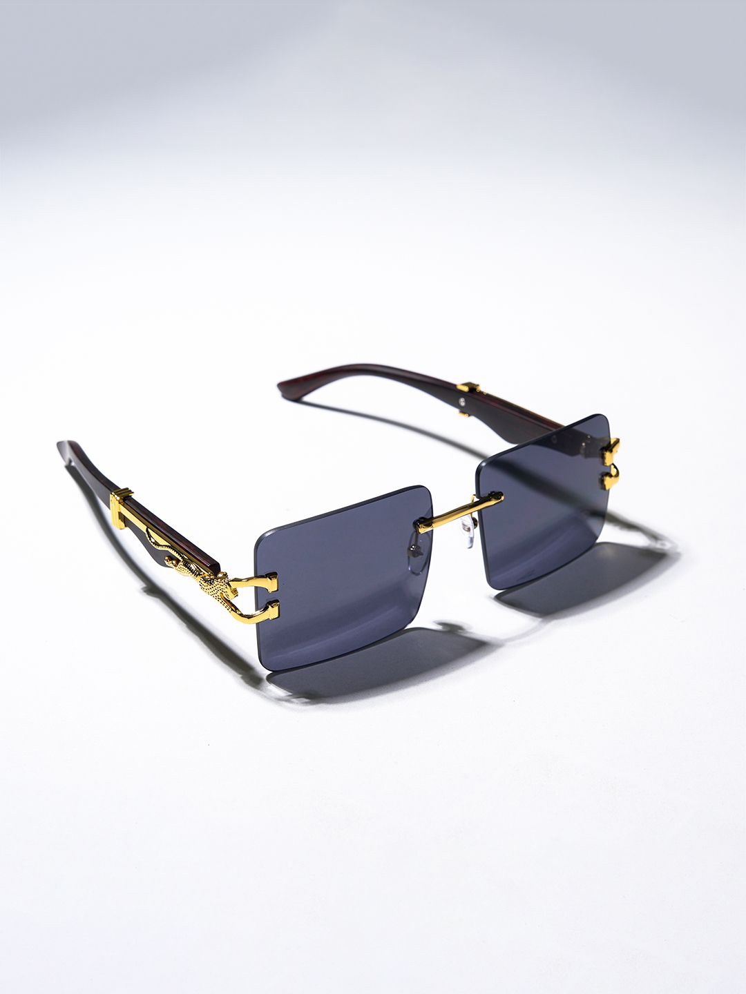 

CHOKORE Unisex Rectangle Sunglasses with Polarised and UV Protected Lens, Black