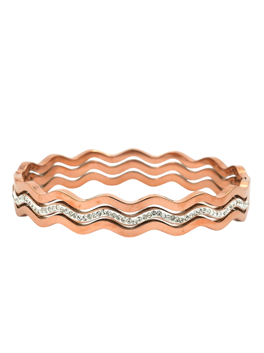 

V FASHION JEWELLERY Women Rose Gold-Plated Kada Bracelet
