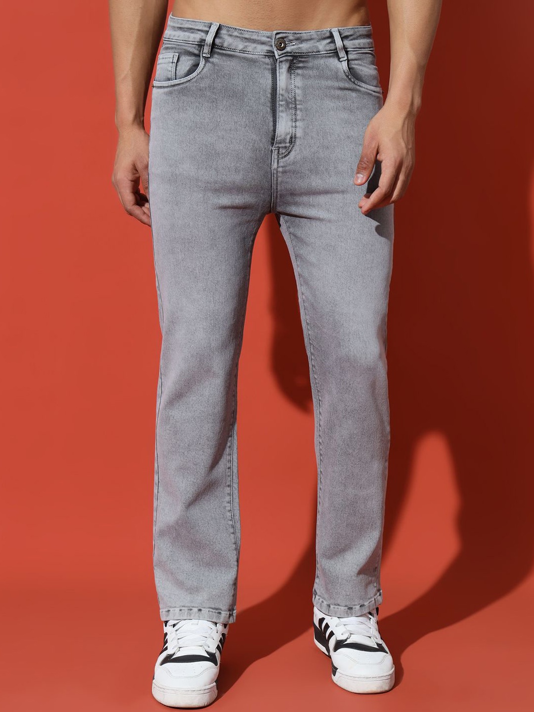 

PBY Men Low-Rise Heavy Fade Jeans, Grey