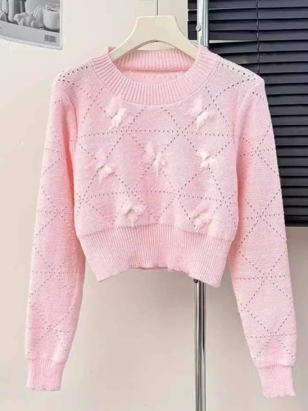 

KPOP Women Round Neck Top, Pink