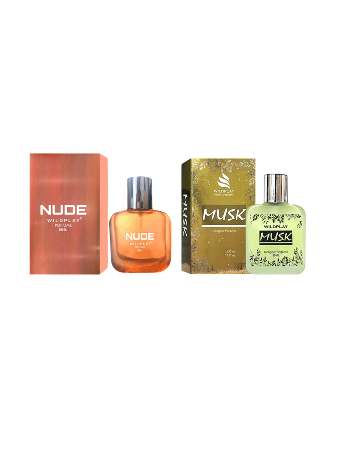 

WILDPLAY Set Of 2 Musk & Nude Long Lasting Perfume - 30 ml Each, Yellow