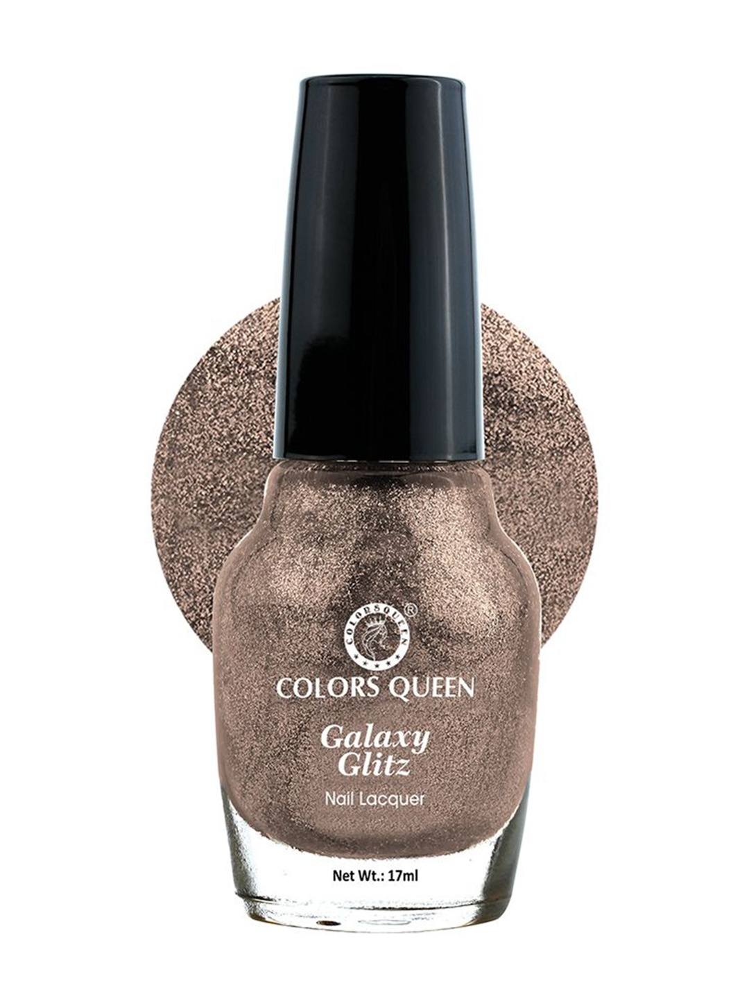 

Colors Queen Galaxy Glitz Nail Lacquer 17ml - Champagne Fizz 31, Brown