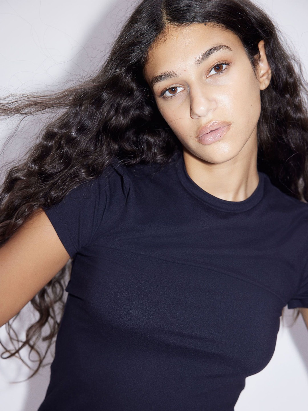 

H&M Fitted T-Shirt, Black
