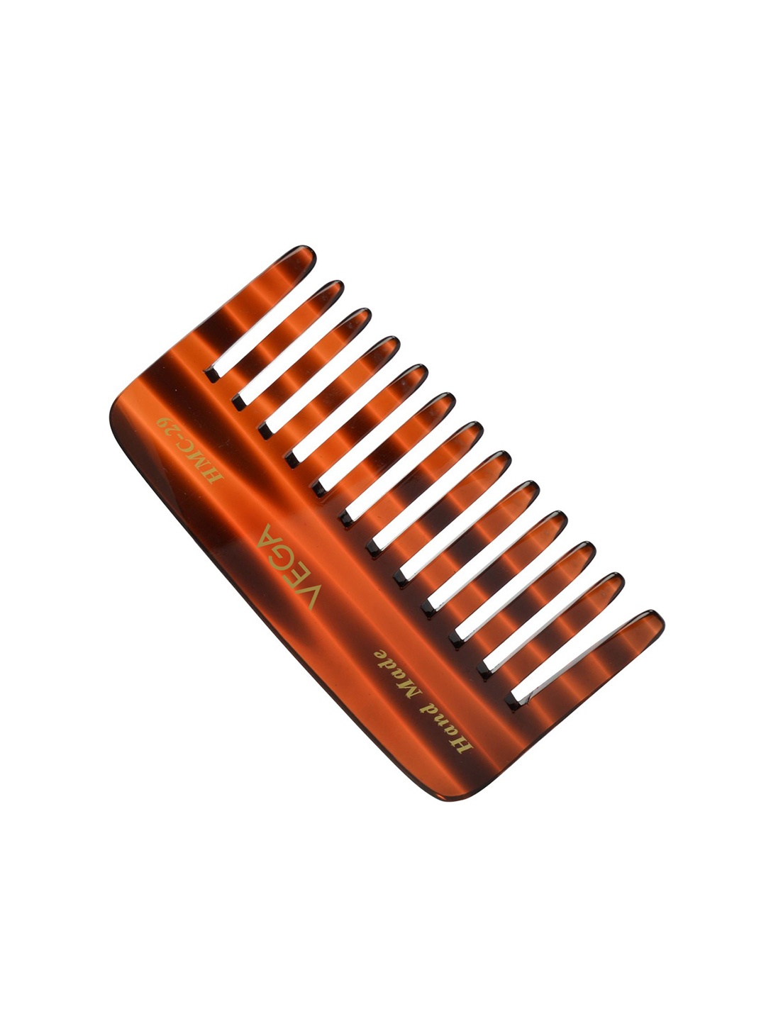 

VEGA HMC-29 Tortoise Shell Straight Teeth Small Shampoo Hair Comb - Brown