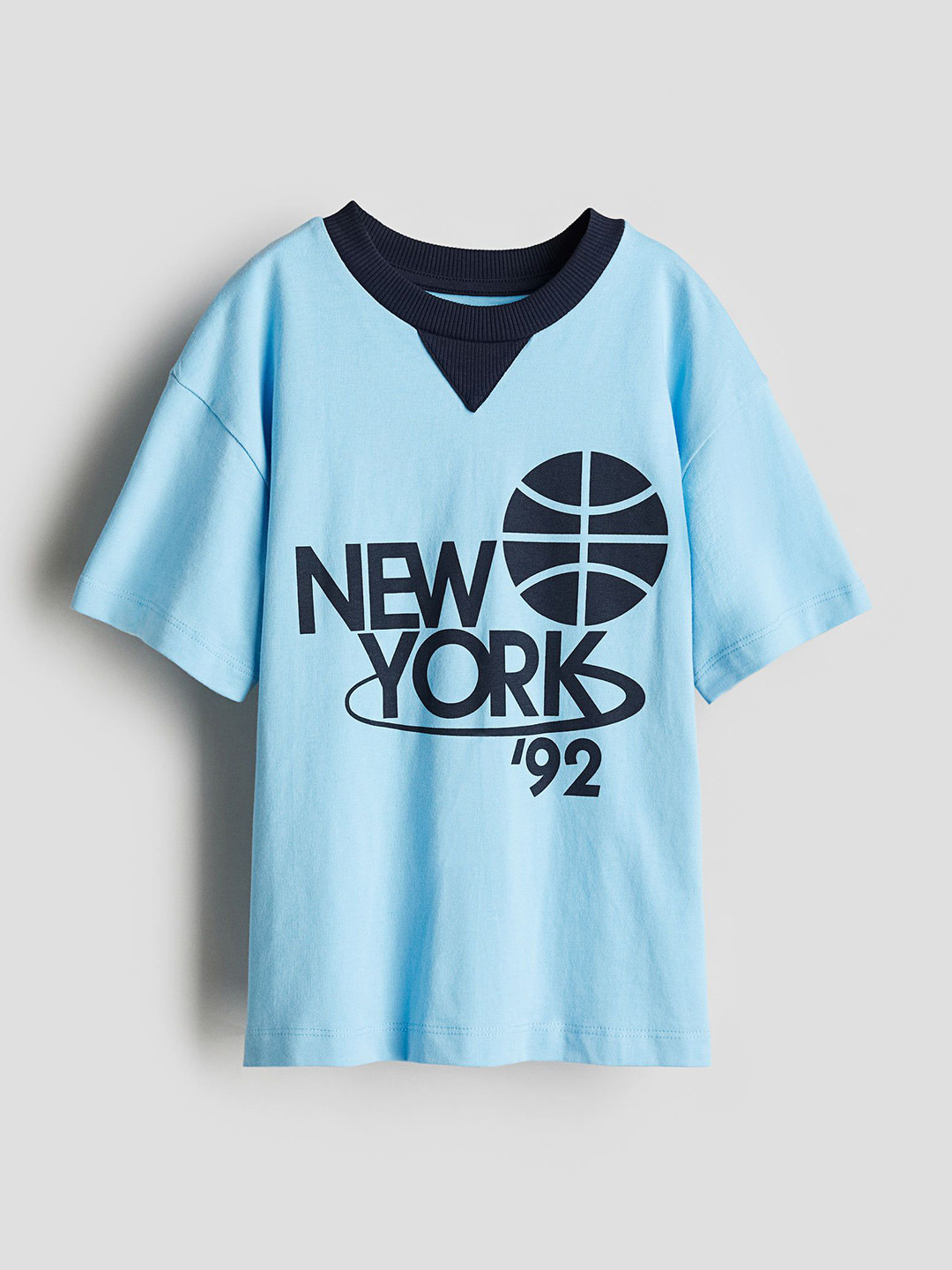 

H&M Cotton Jersey T-Shirt, Blue