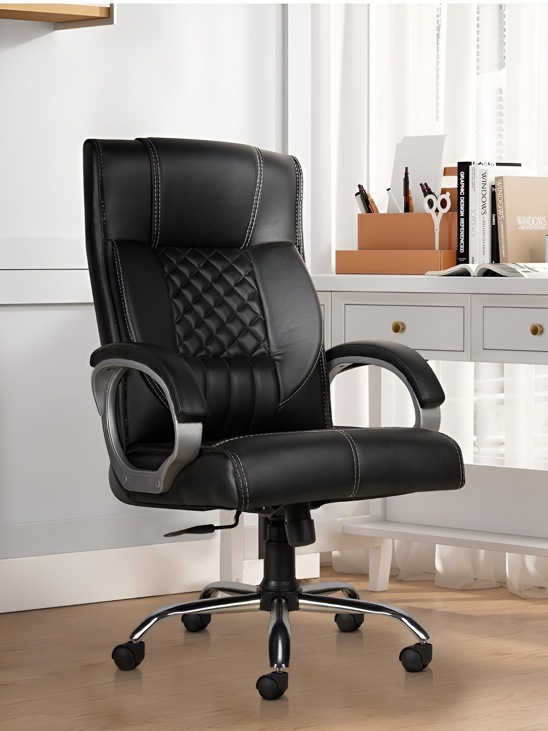 

CELLBELL Vega Black Ergonomic Adjustable Office Chair