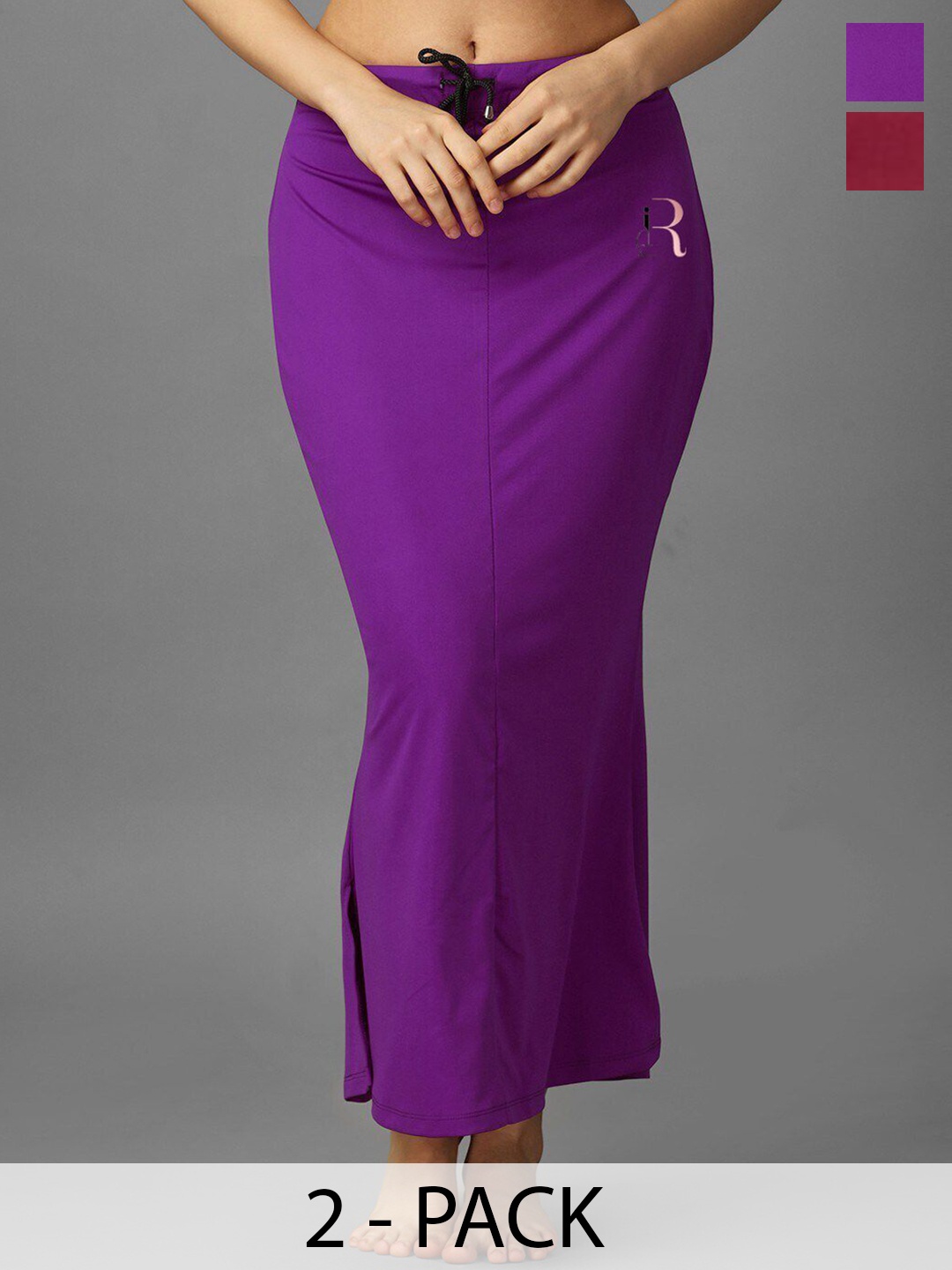 

IndianRang Pack Of 2 Strecheble Saree Shapewear, Maroon