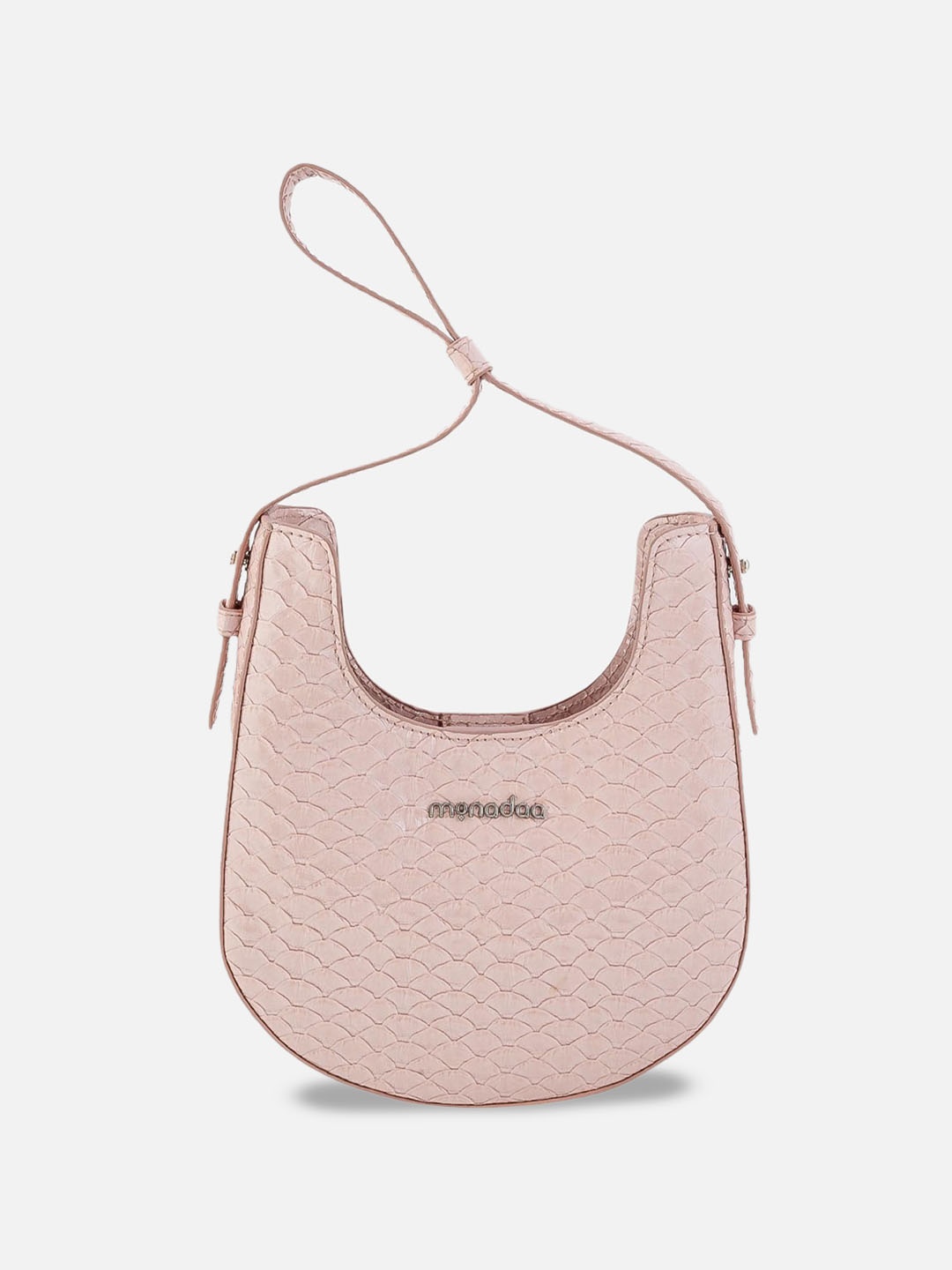 

Monadaa Half Moon Sling Bag with Quilted, Pink