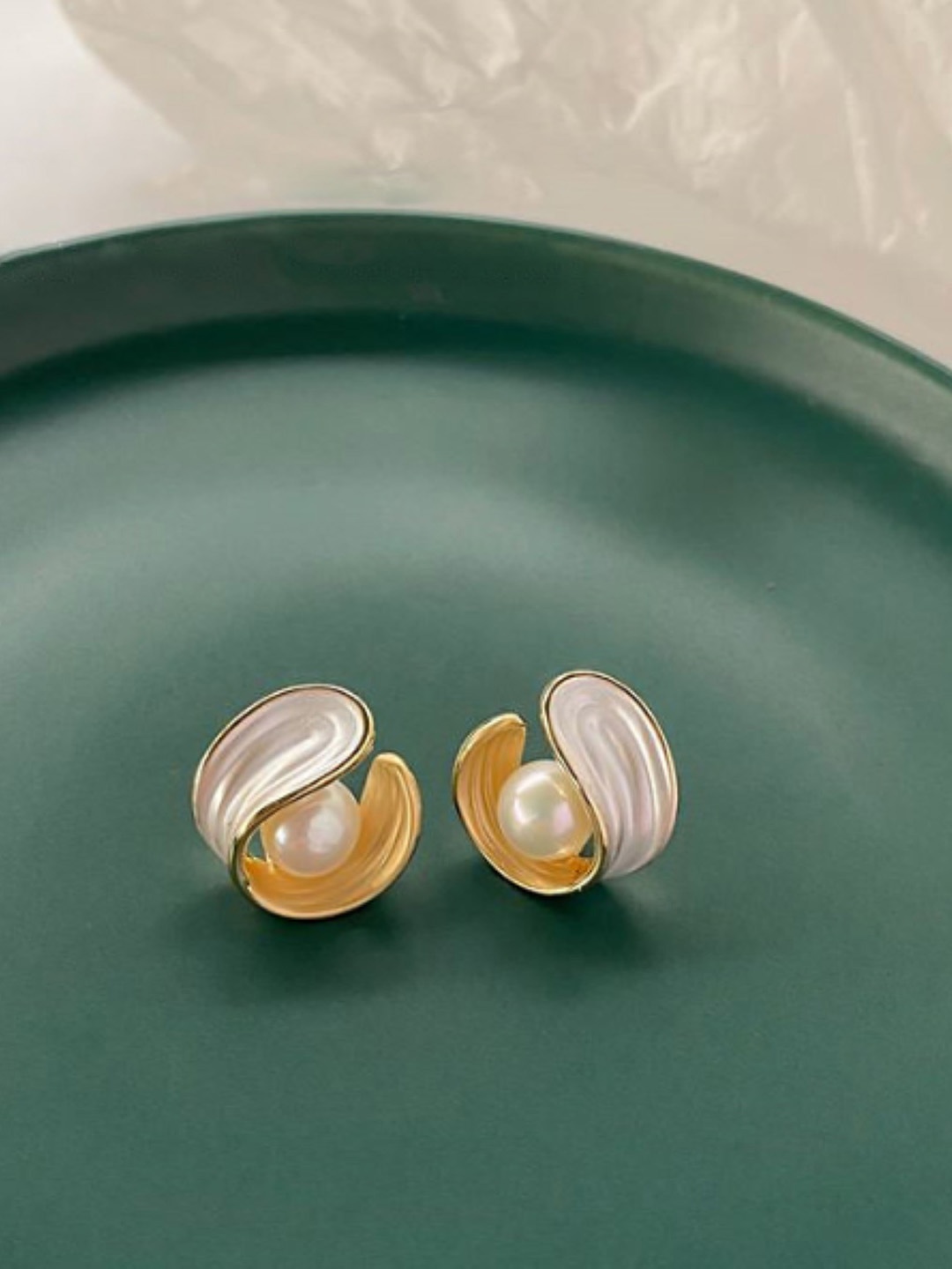

SUBHAGALANKAR Circular Studs Earrings, Gold