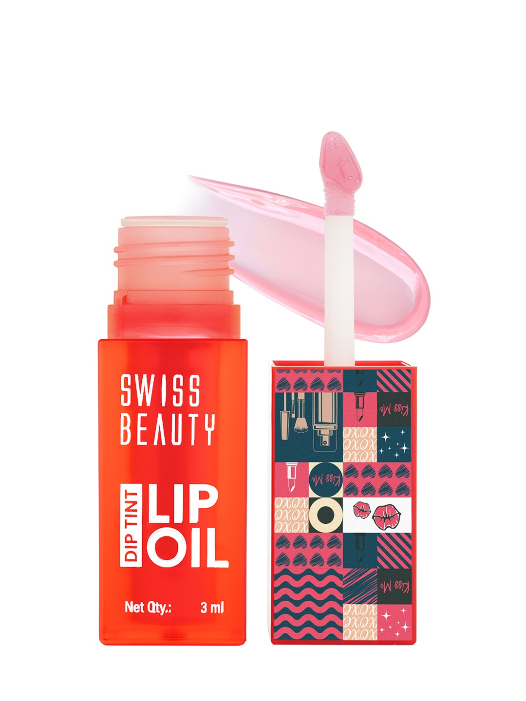 

SWISS BEAUTY Dip Tint Lip Oil 3 ml - Strawberry, Pink