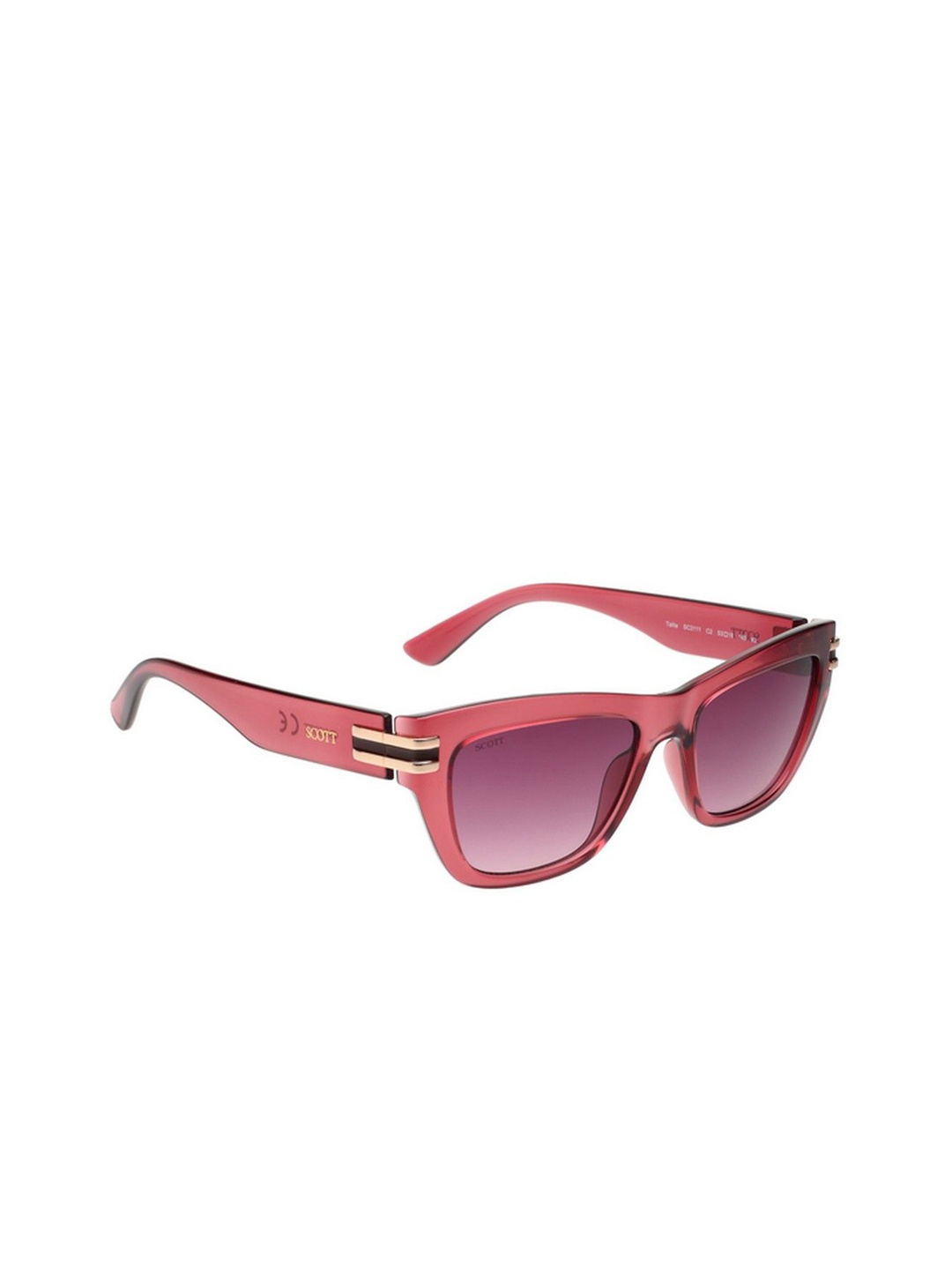 

SCOTT Women Cateye Sunglasses with UV Protected Lens, Red