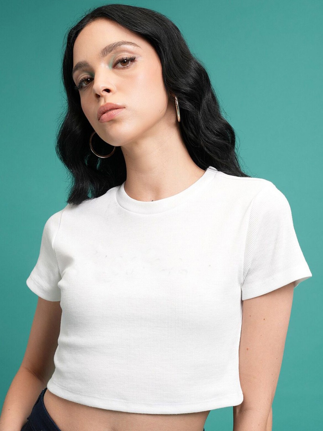 

sollobell Cotton Crop Top, White