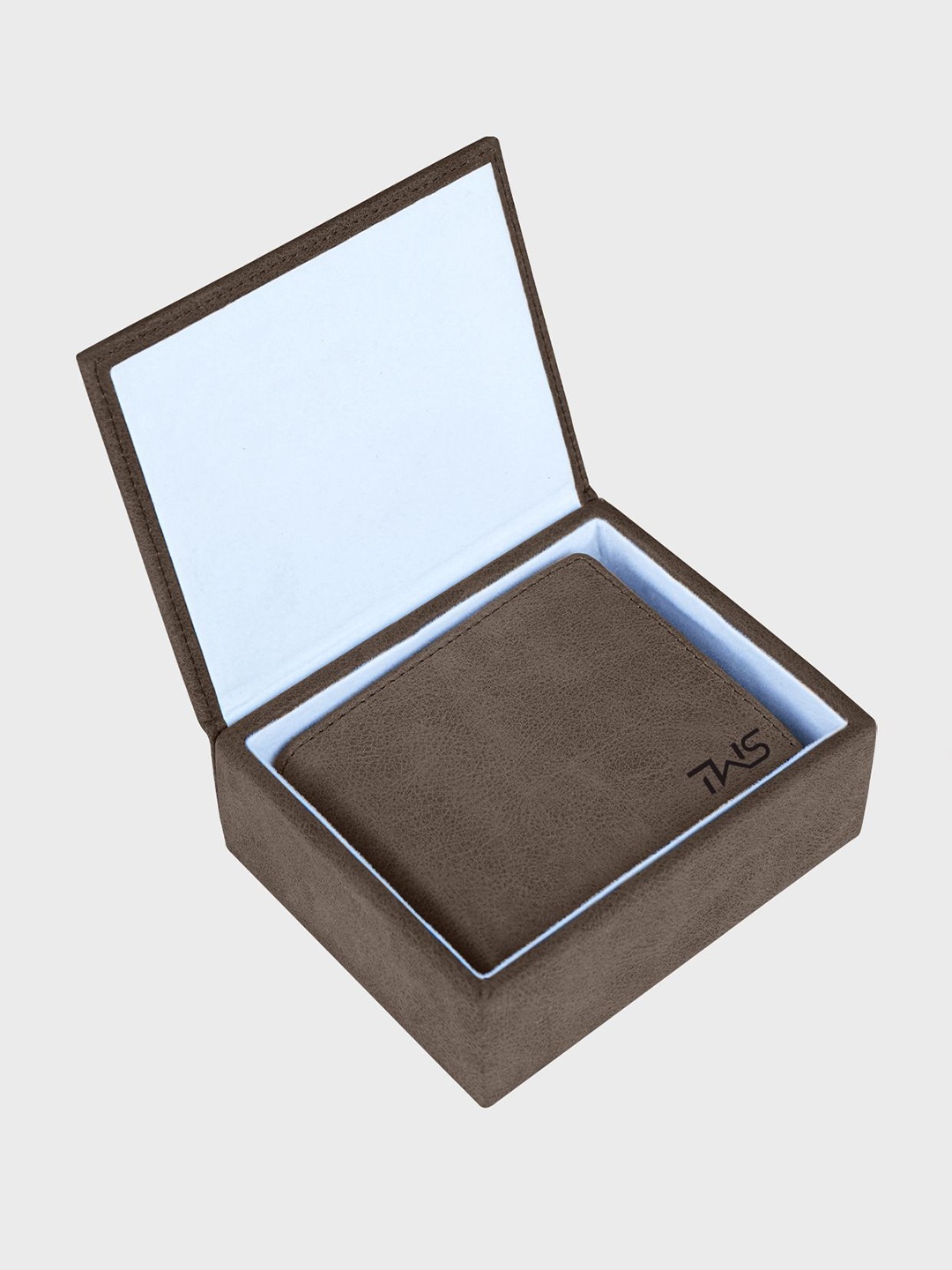 

The Wallet Store Men Leather Two Fold Wallet, Brown