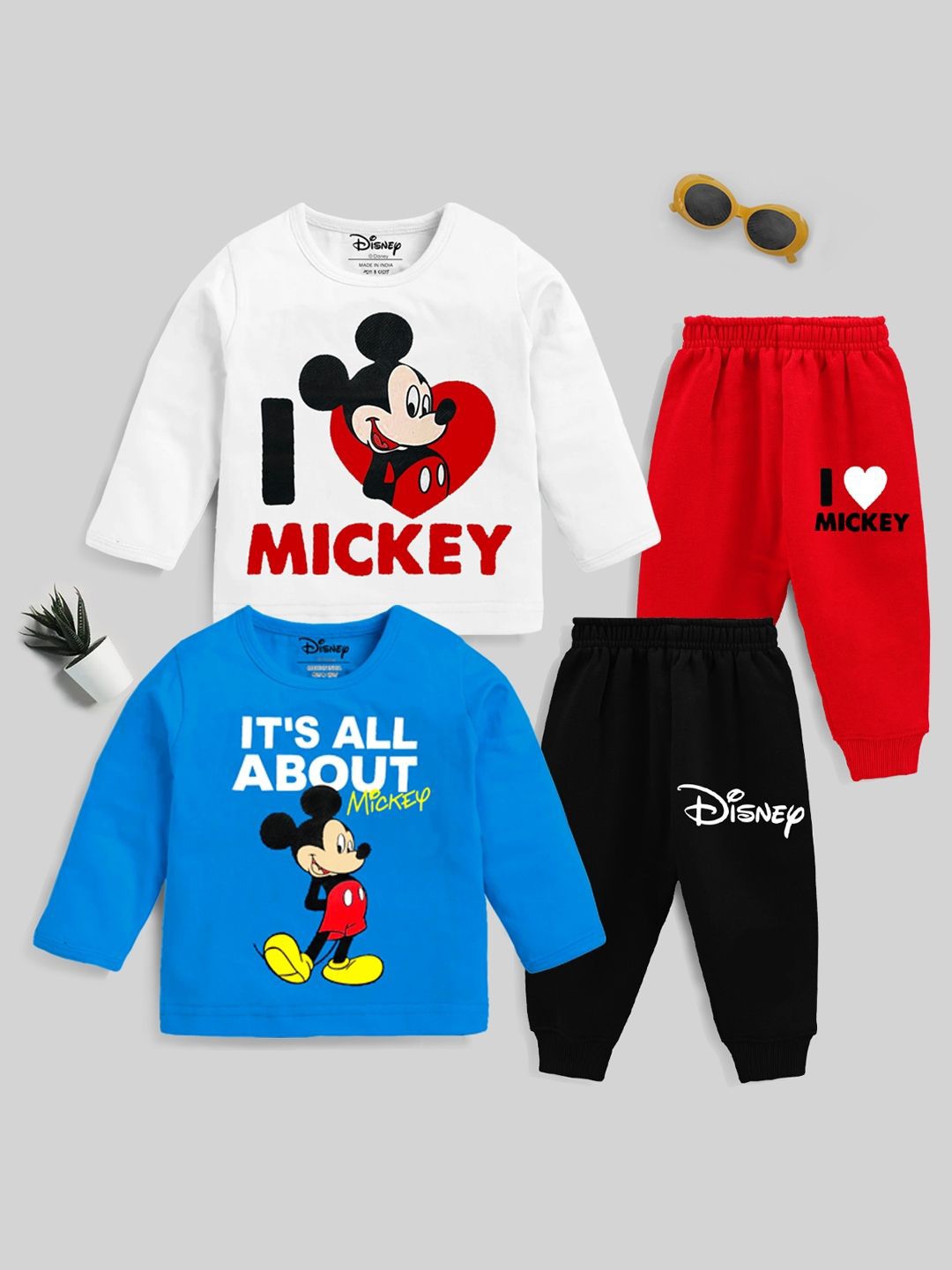 

Disney By Miss and Chief Boys Printed T-shirt, Blue