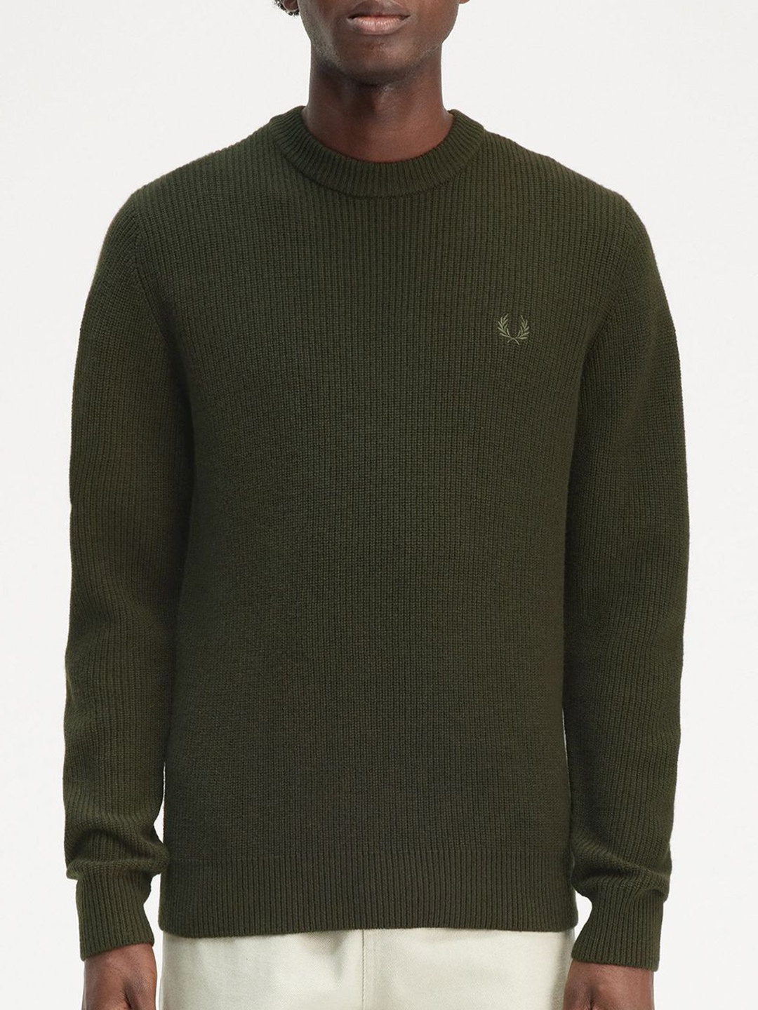 

Fred Perry Men Woollen Pullover, Green