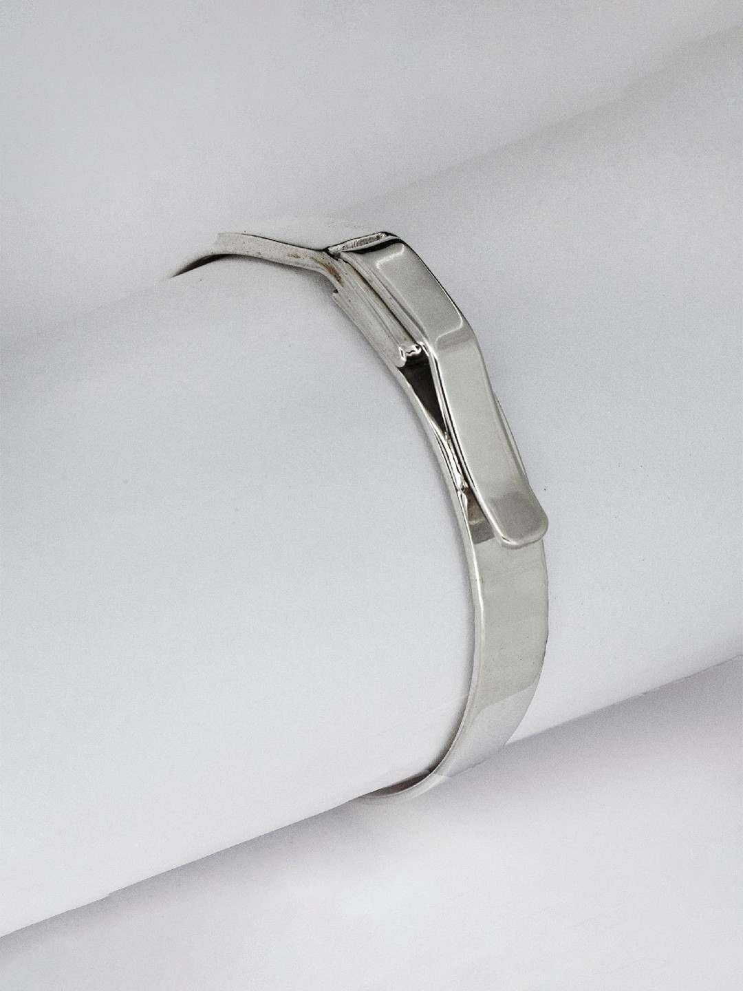 

De Flossy Silver Men Sterling Silver Kada Bracelet