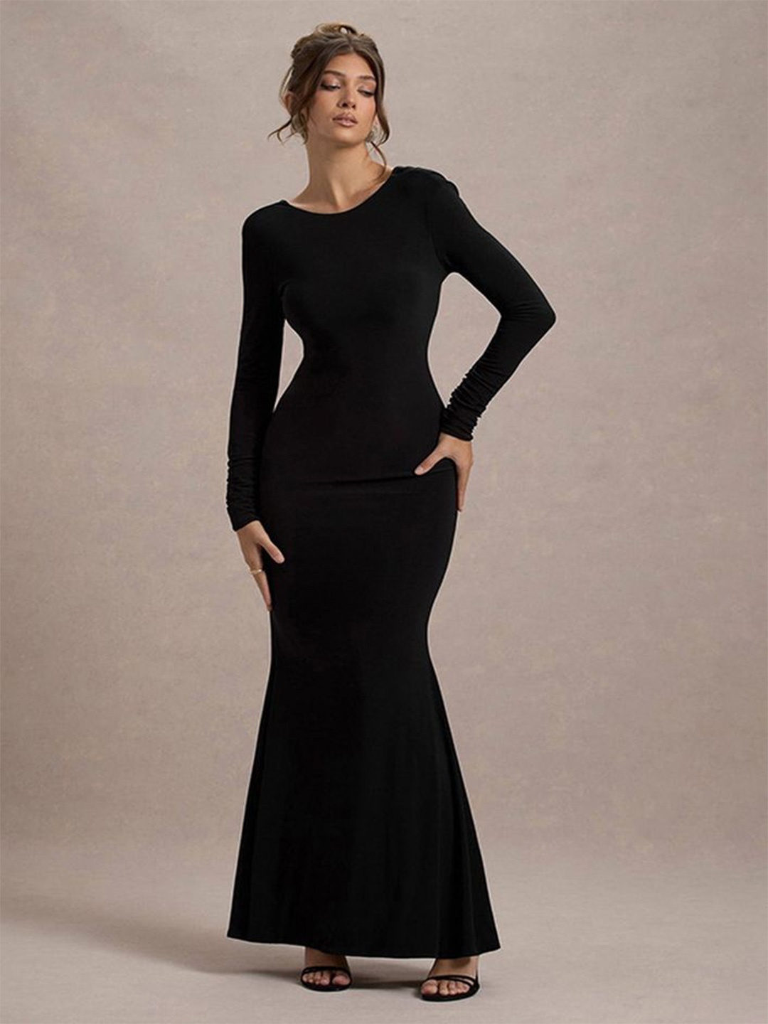 

LULU & SKY Maxi Dress, Black