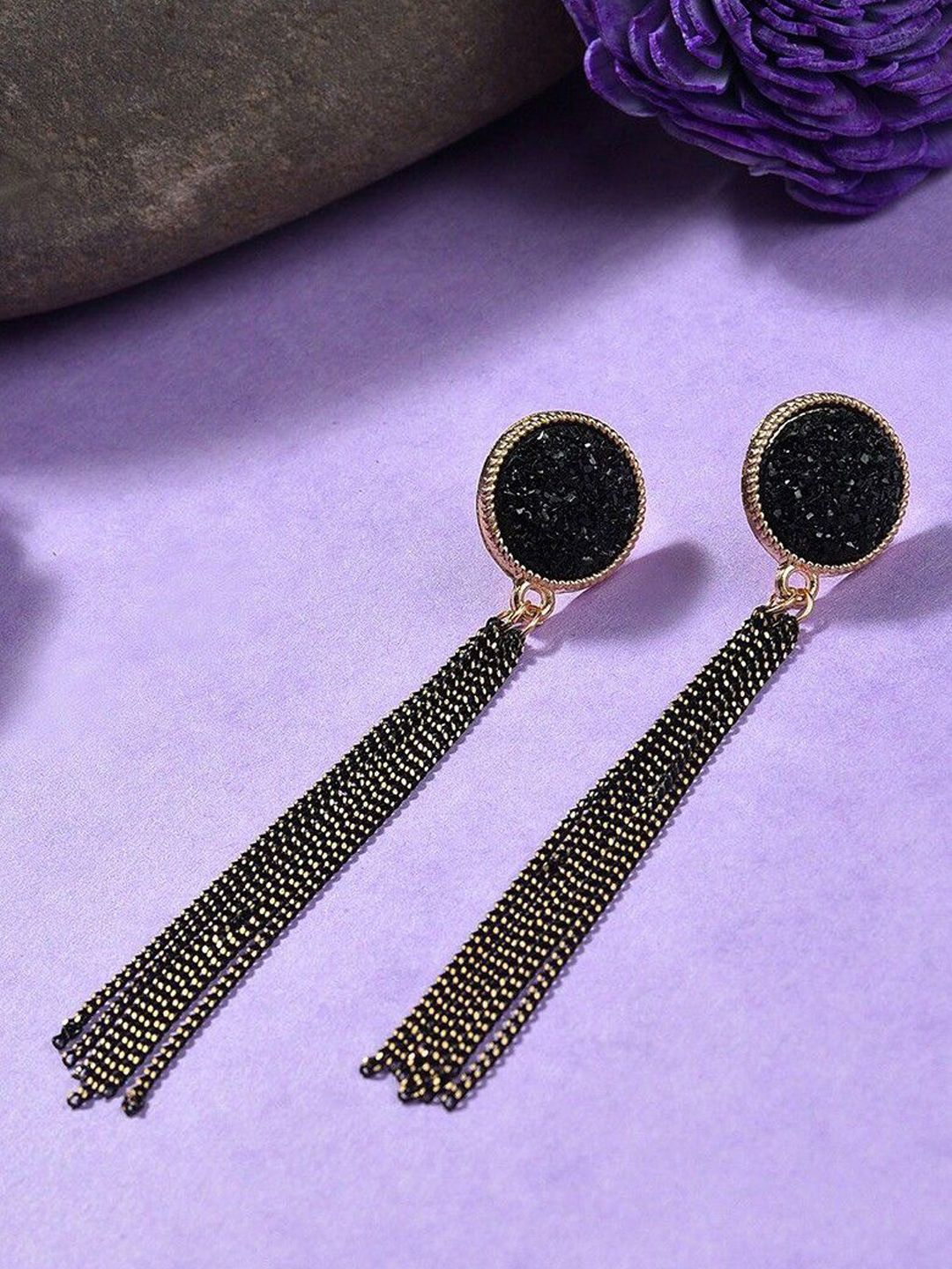 

styledose Classic Drop Earrings, Black