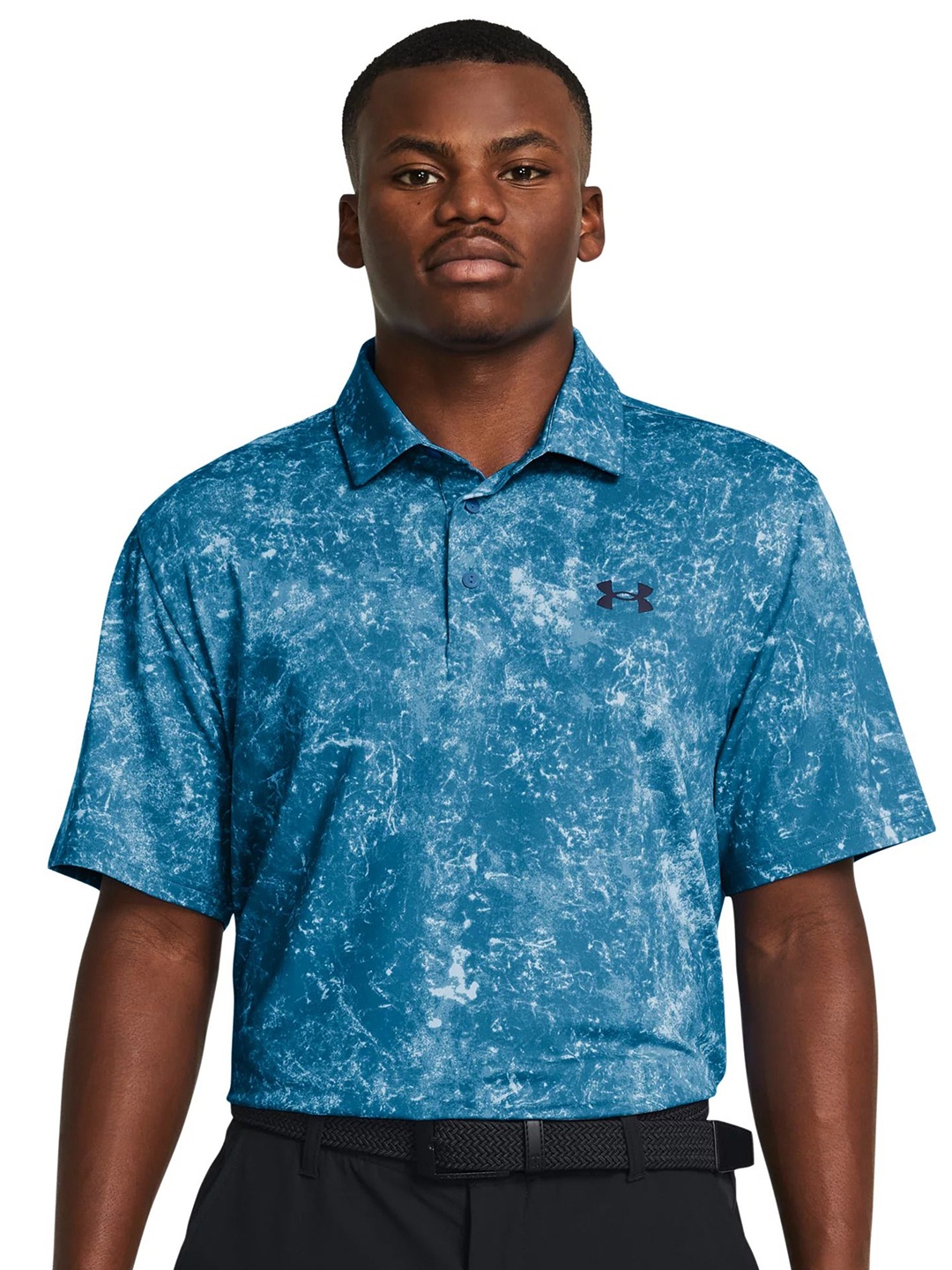 

UNDER ARMOUR Playoff 3.0 Printed Polo T-Shirt, Blue