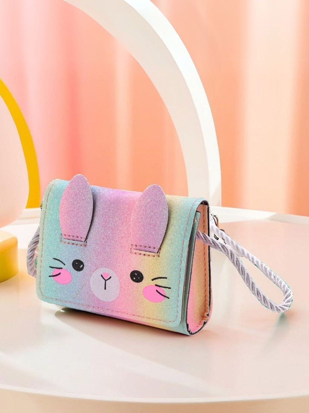 

Tinker Squad Cute Catty Textured Mini Sling Bag Girls, Multi
