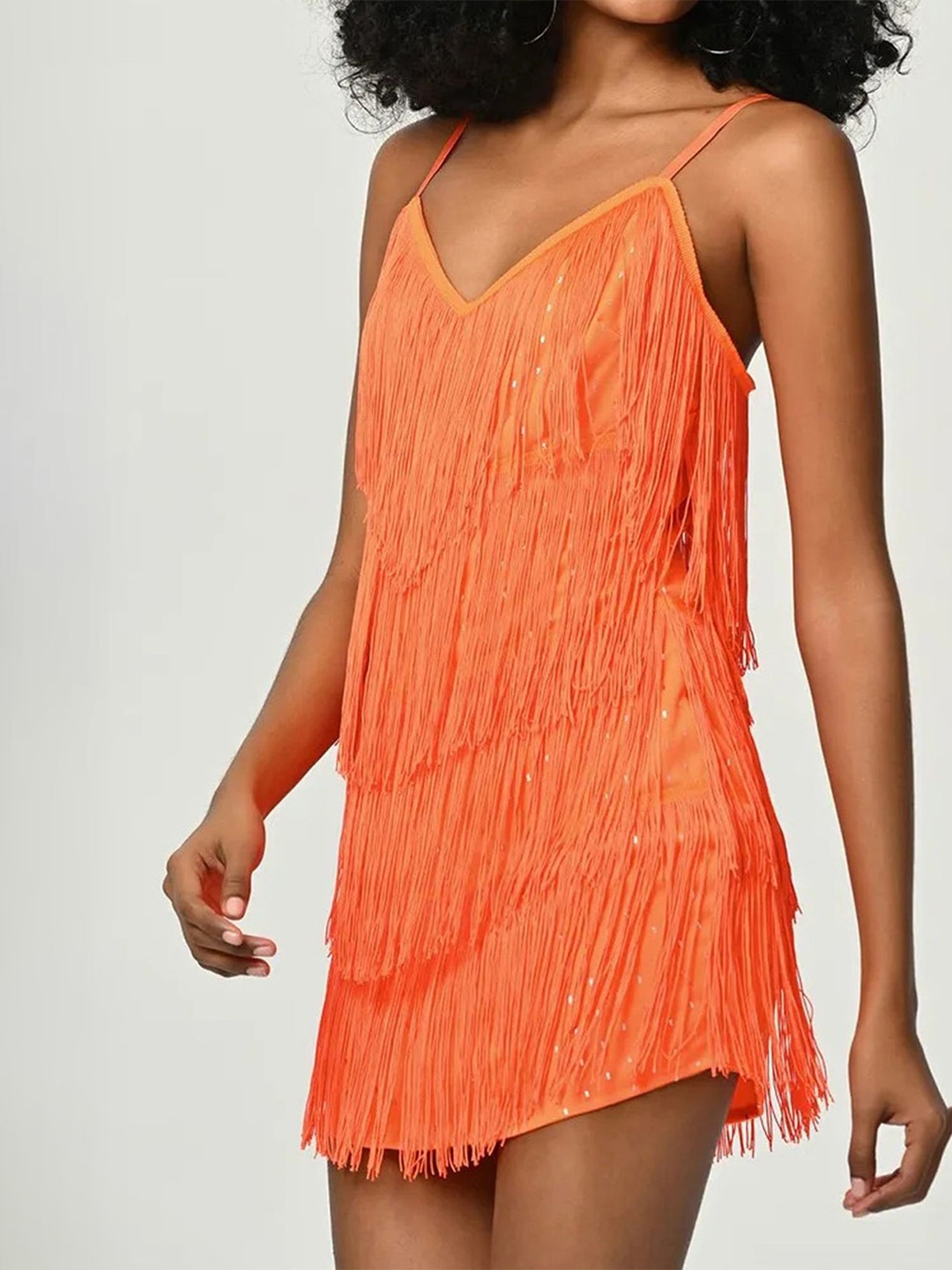 

LULU & SKY A-Line Mini Dress, Orange