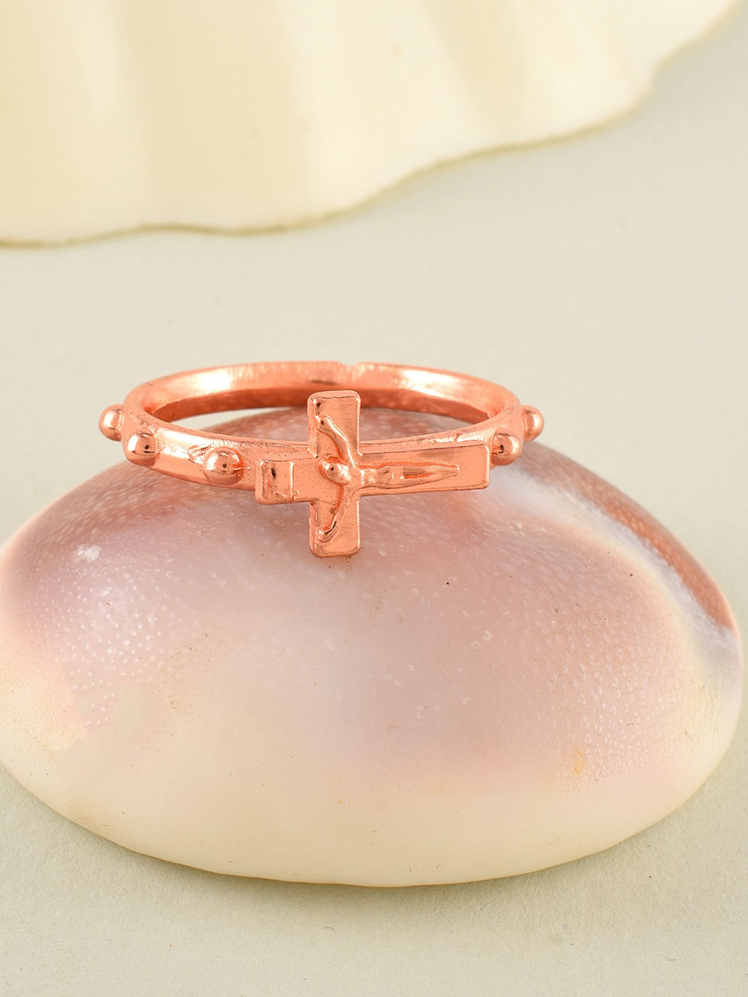 

MEMOIR Rose Gold-Plated Finger Ring