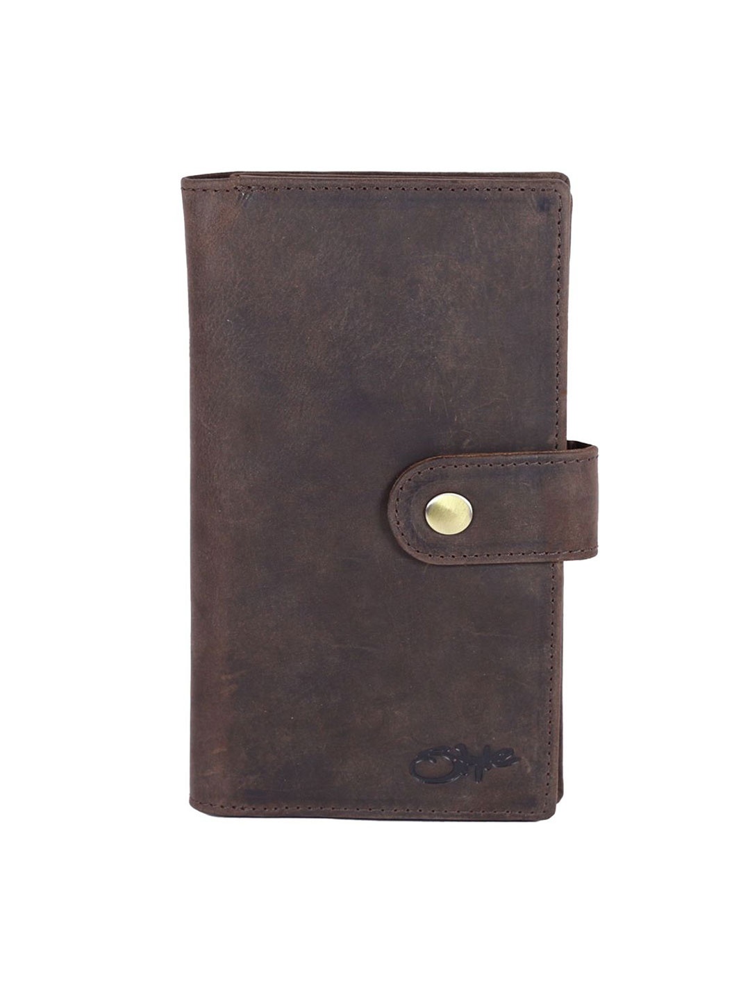 

Style Shoes Unisex Leather Card Holder, Brown