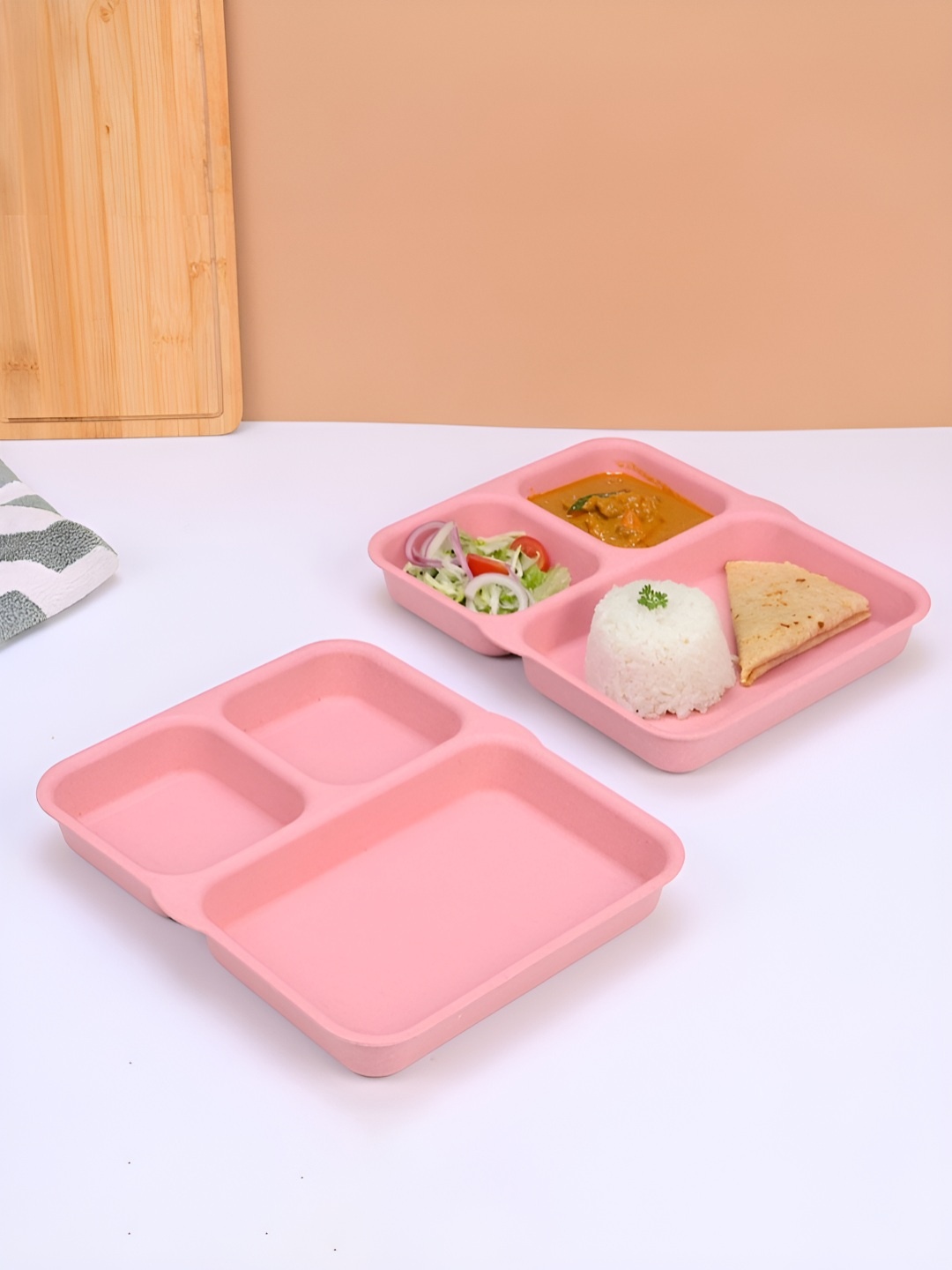 

eha Pink 2 Pieces Dishwasher Safe Plates