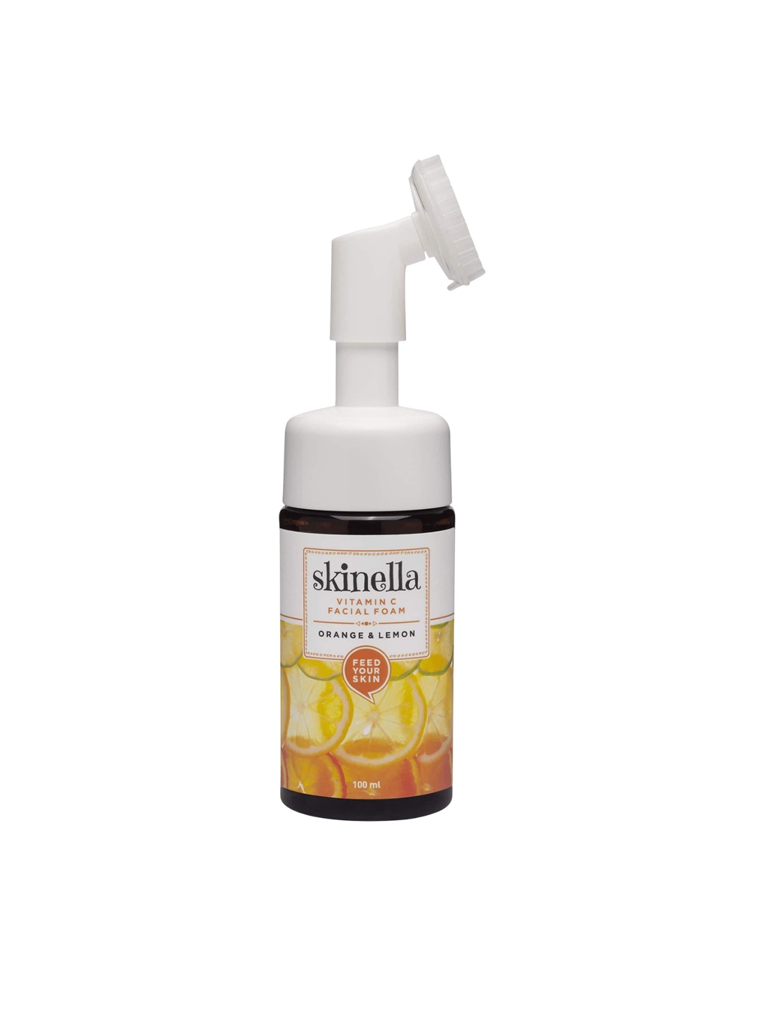 

skinella Vitamin C Facial Foam Wash With Orange & Lemon - 100 ml, White