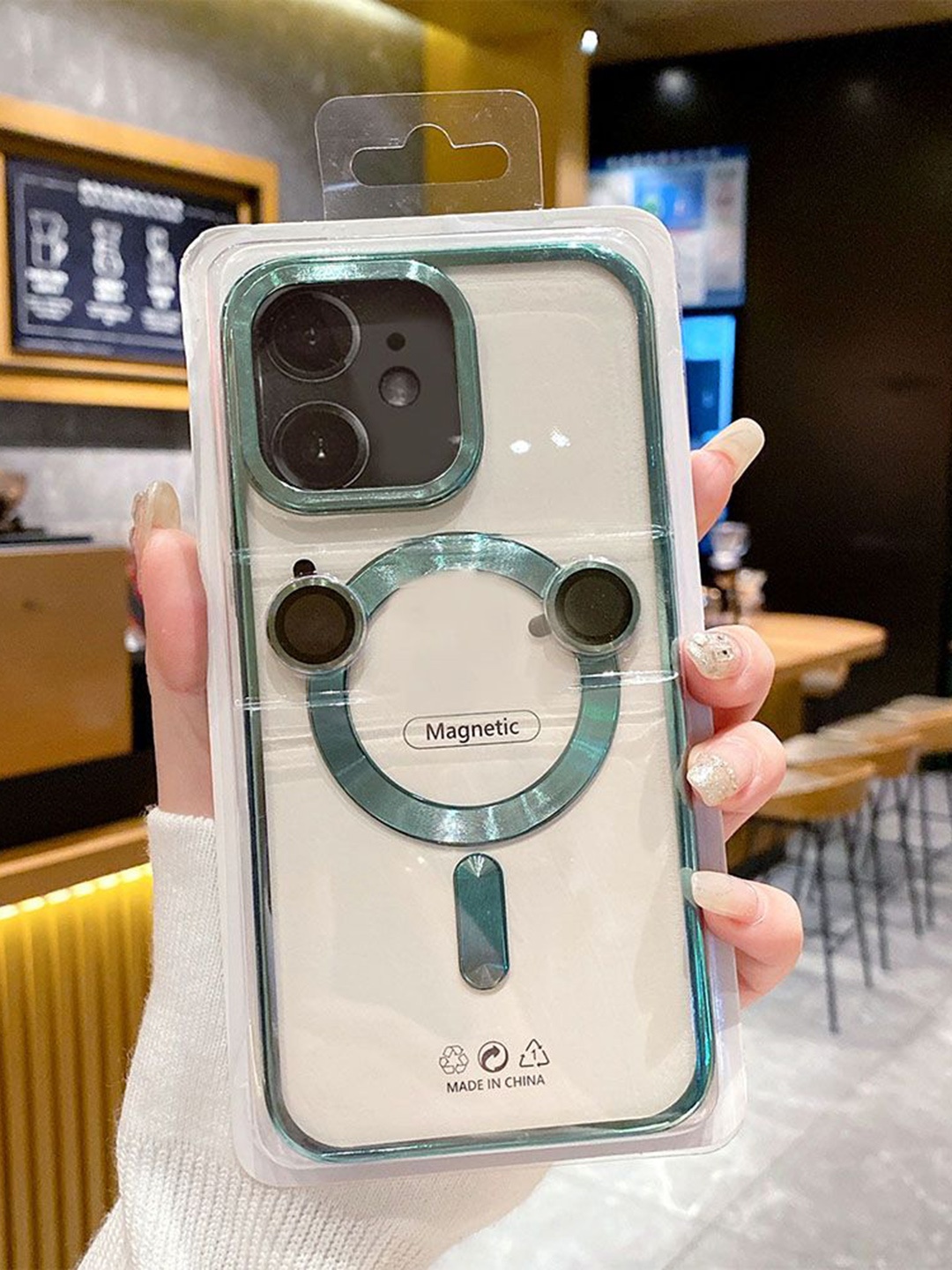 

Luxury Kase Solid Printed iPhone 11 Back Case Mobile Accessories, Green