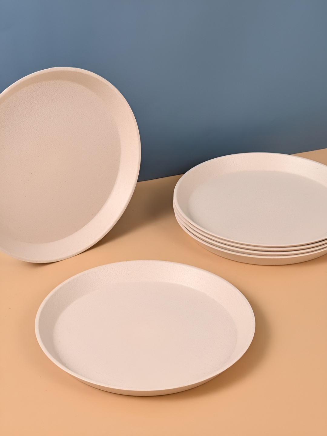 

eha Kids Off White 6 Pieces Dishwasher Safe Plates