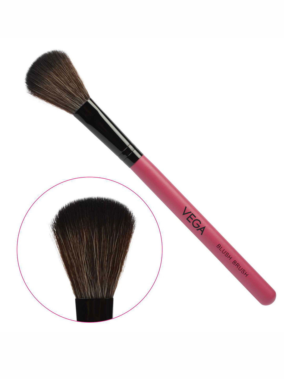 

VEGA Round Shaped & Light Weight Makeup Blush Brush, Pink