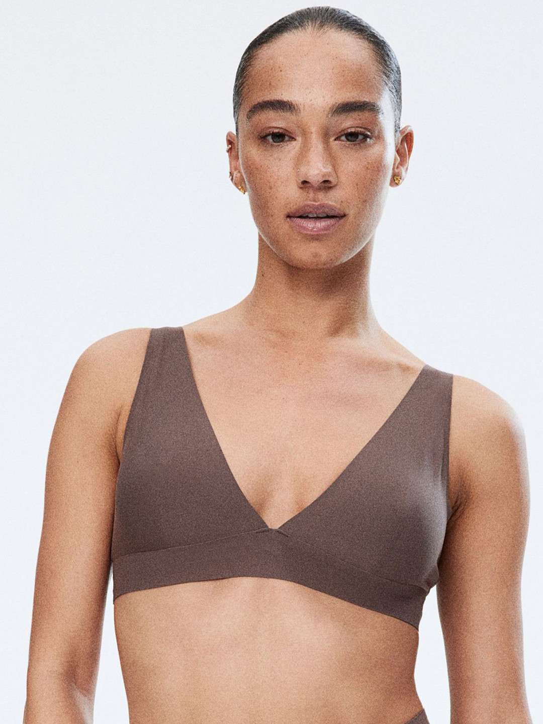 

H&M Soft Microfiber Bra, Beige