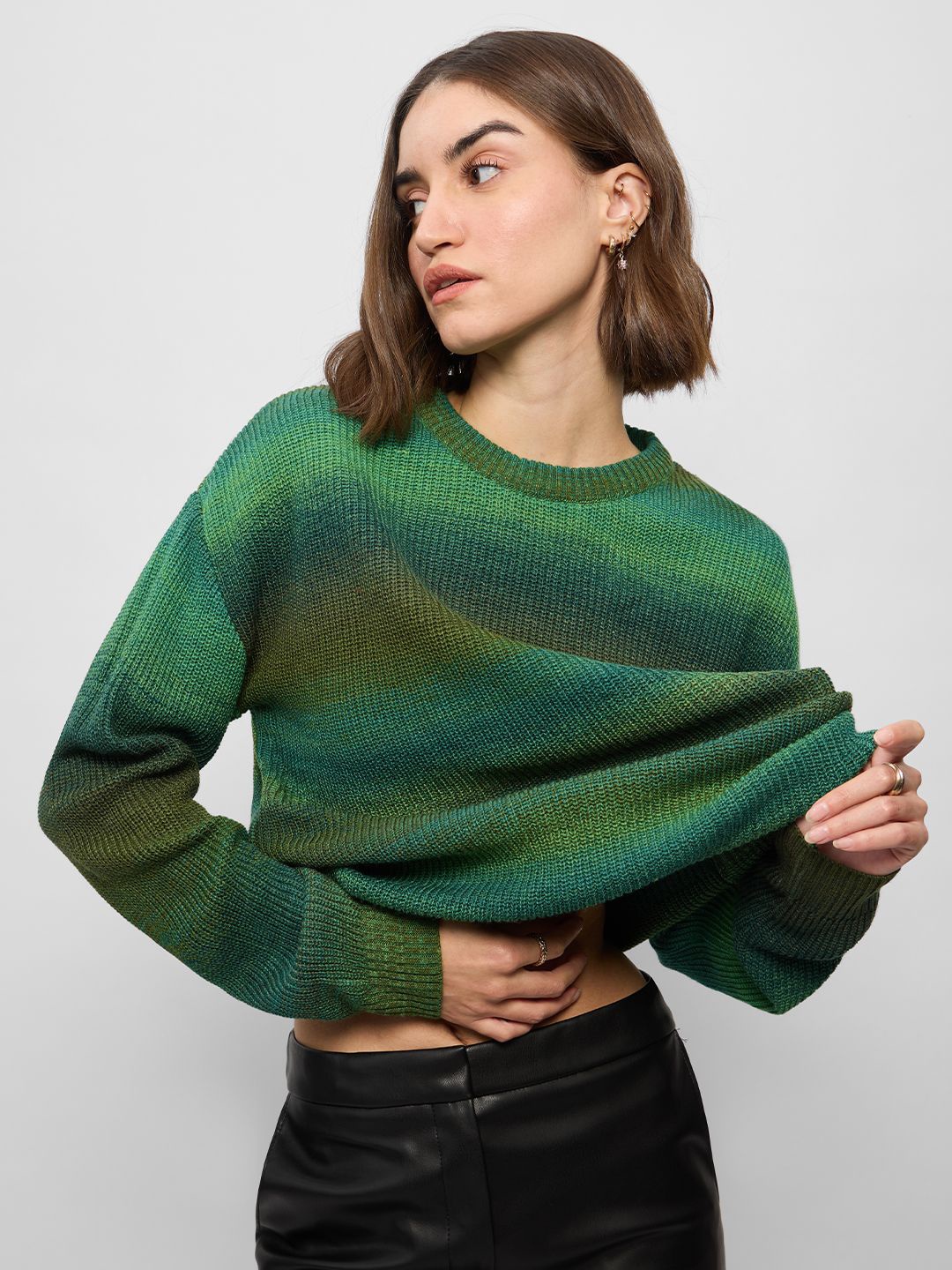 

The Souled Store Women Pullover, Green