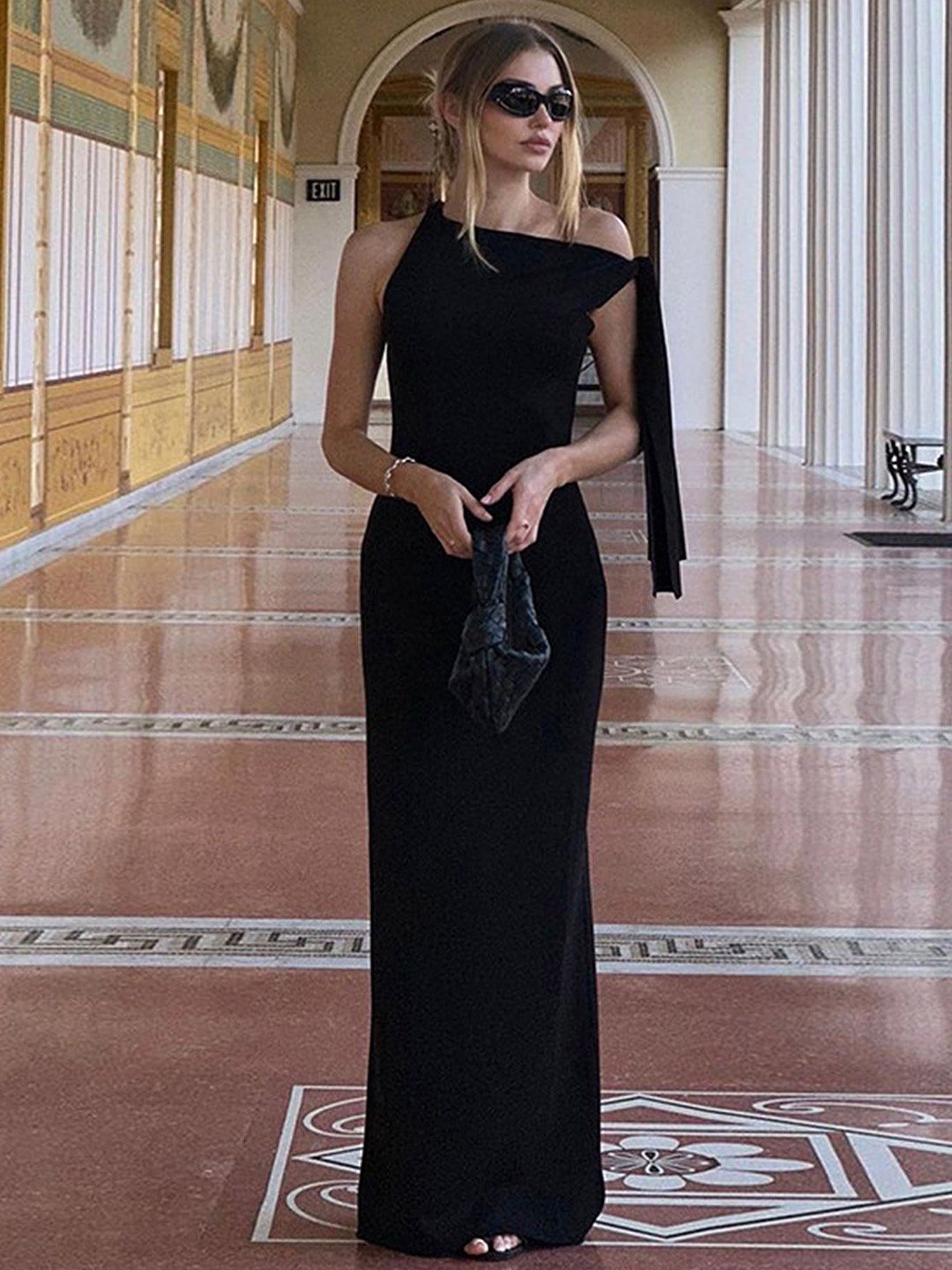 

LULU & SKY Maxi Dress, Black