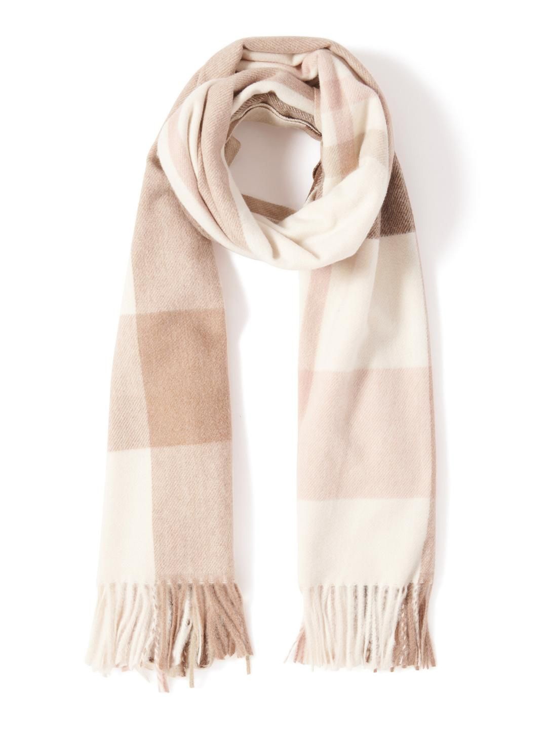 

Forever New Women Checked Scarf, White