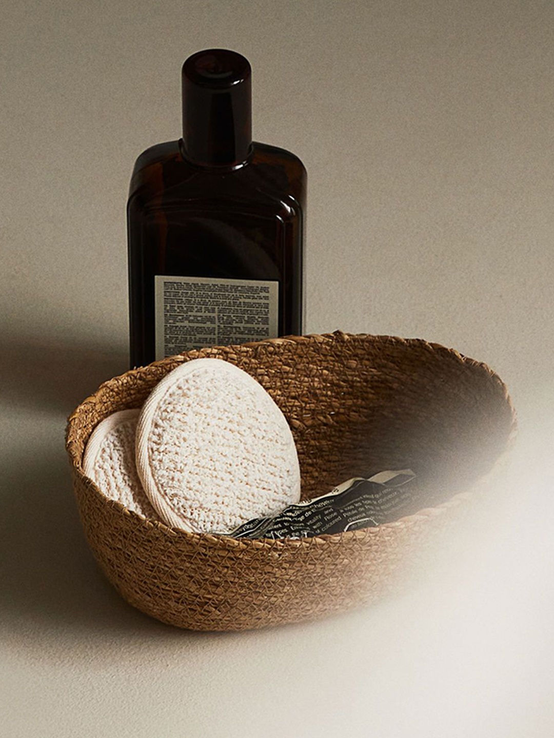 

H&M Beige Seagrass Storage Basket