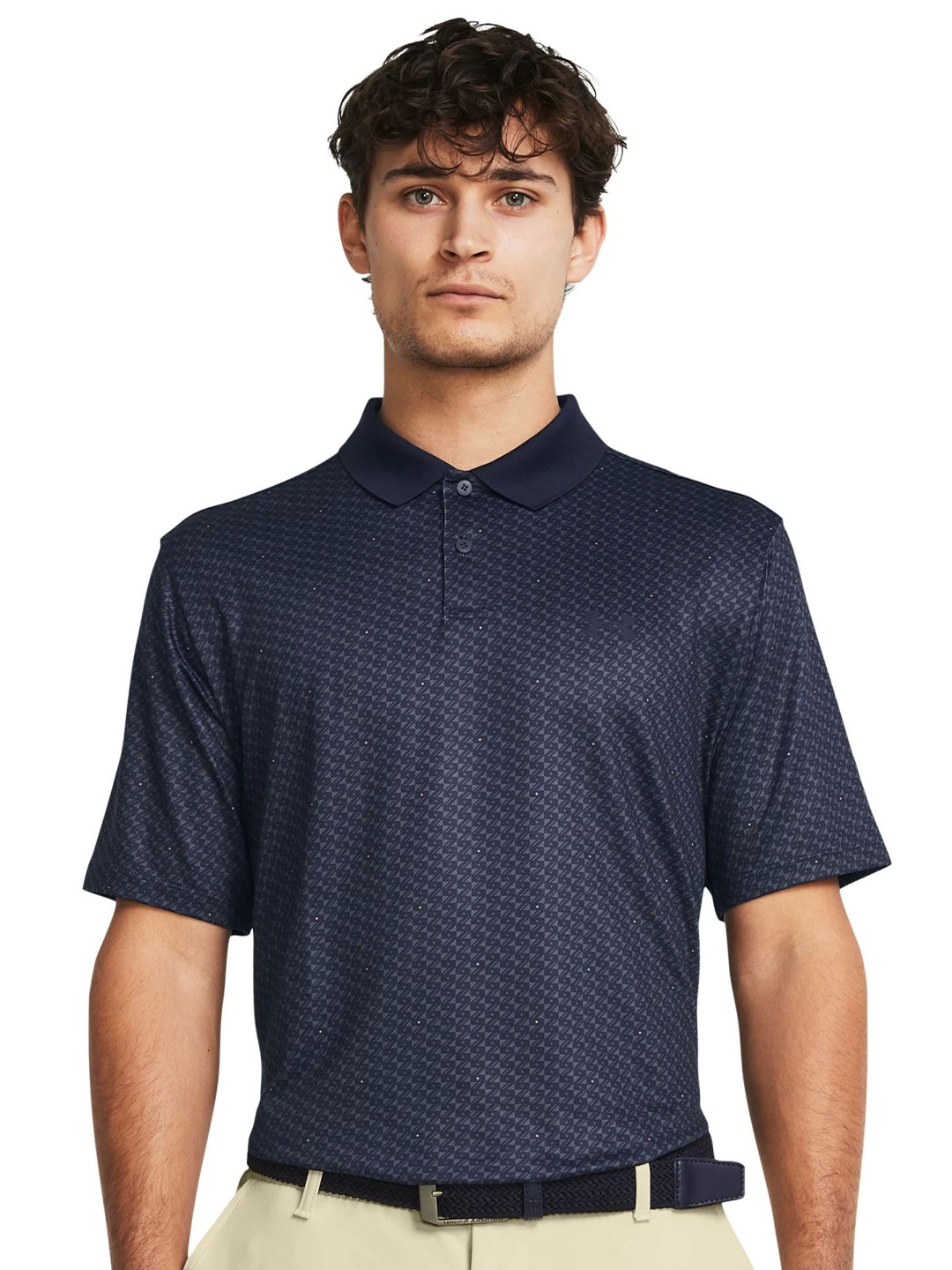 

UNDER ARMOUR Performance 3.0 Printed Relaxed Fit Polo T-shirt, Blue