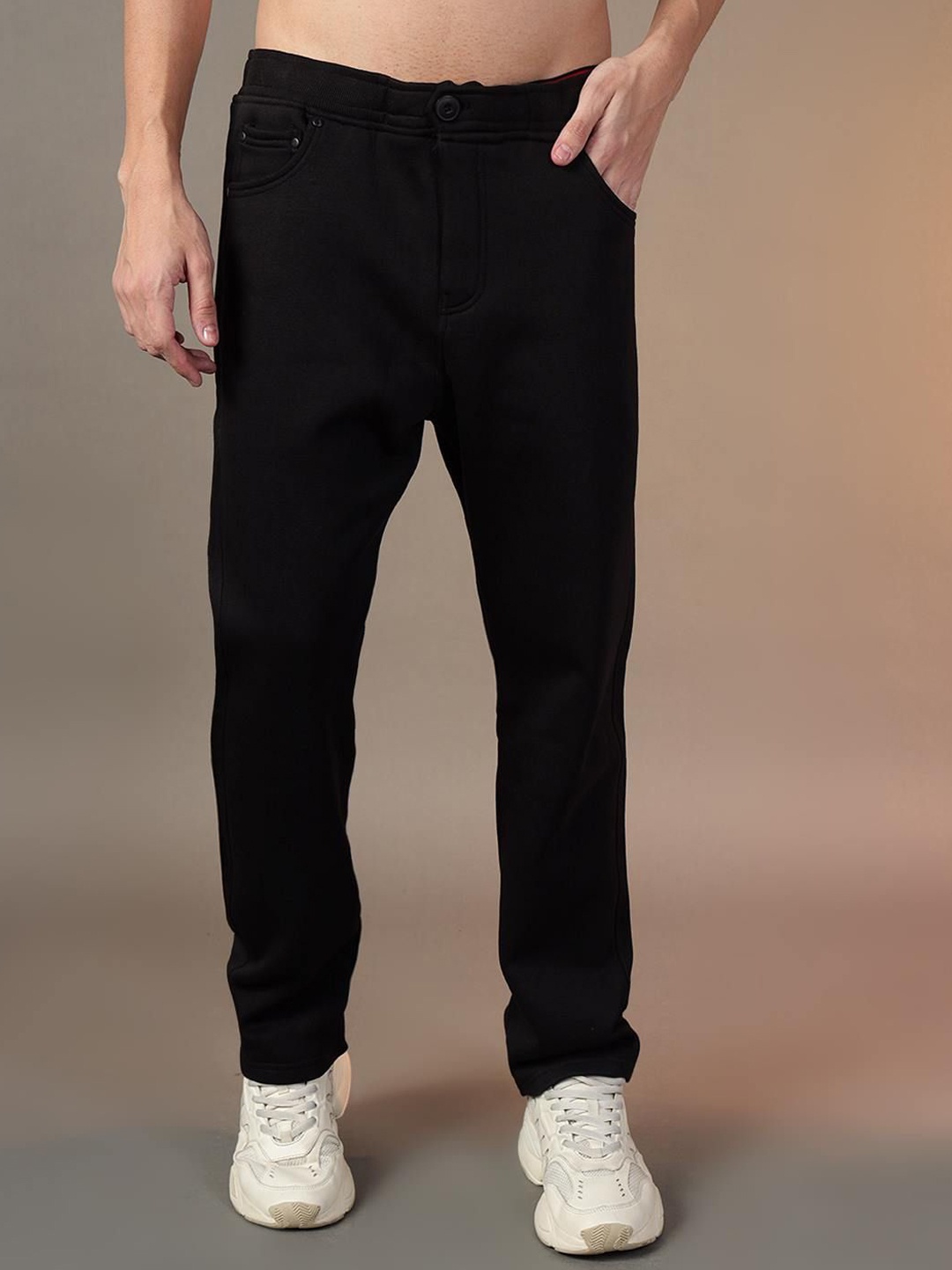 

FCK GOLD Men Trousers, Black
