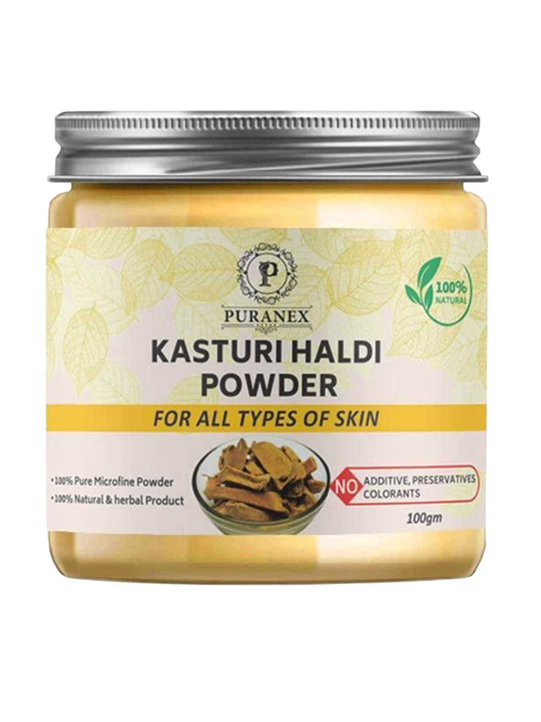 

Puranex Kasturi Haldi Powder Face Pack - 100 g, White