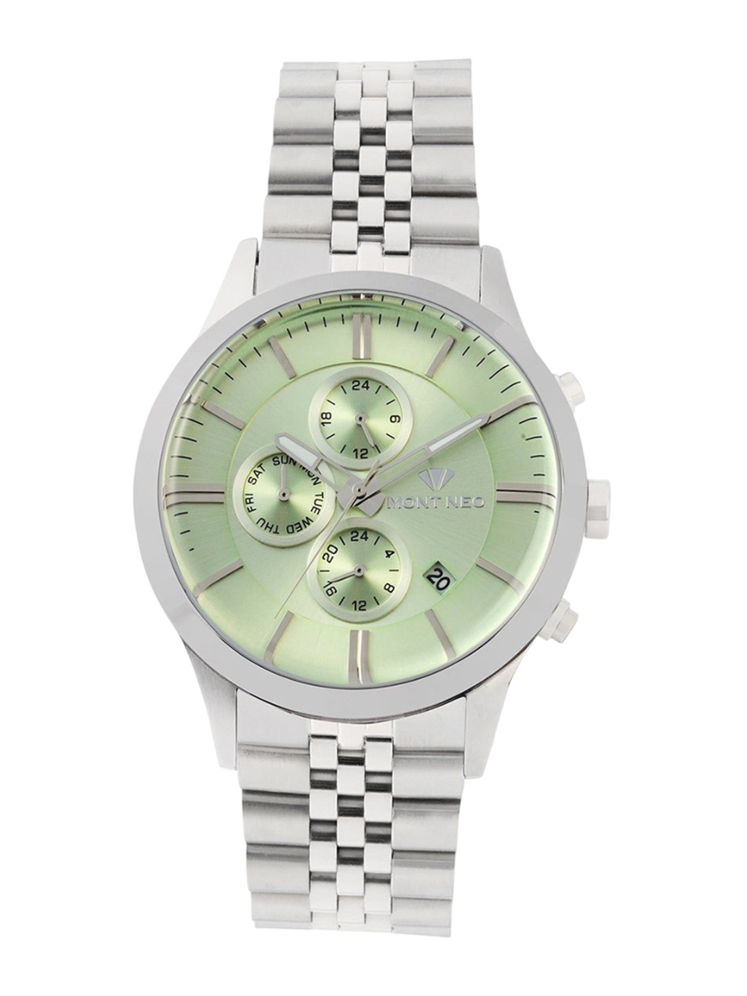 

MONT NEO Men Skeleton Dial & Bracelet Style Straps Analogue Watch 1049M-M1117, Sea green